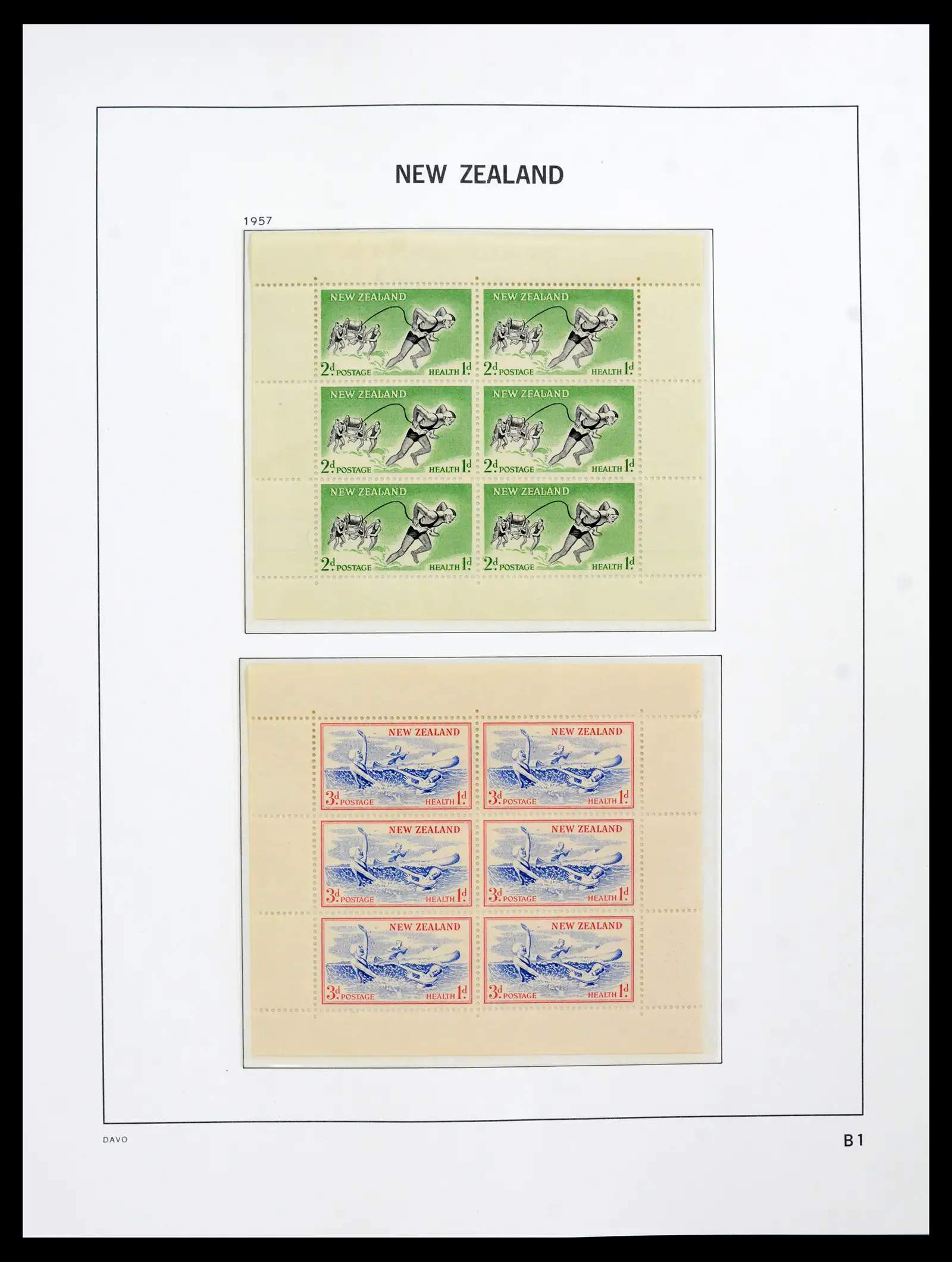 41753 0028 - Postzegelverzameling 41753 Nieuw-Zeeland 1874-1995.
