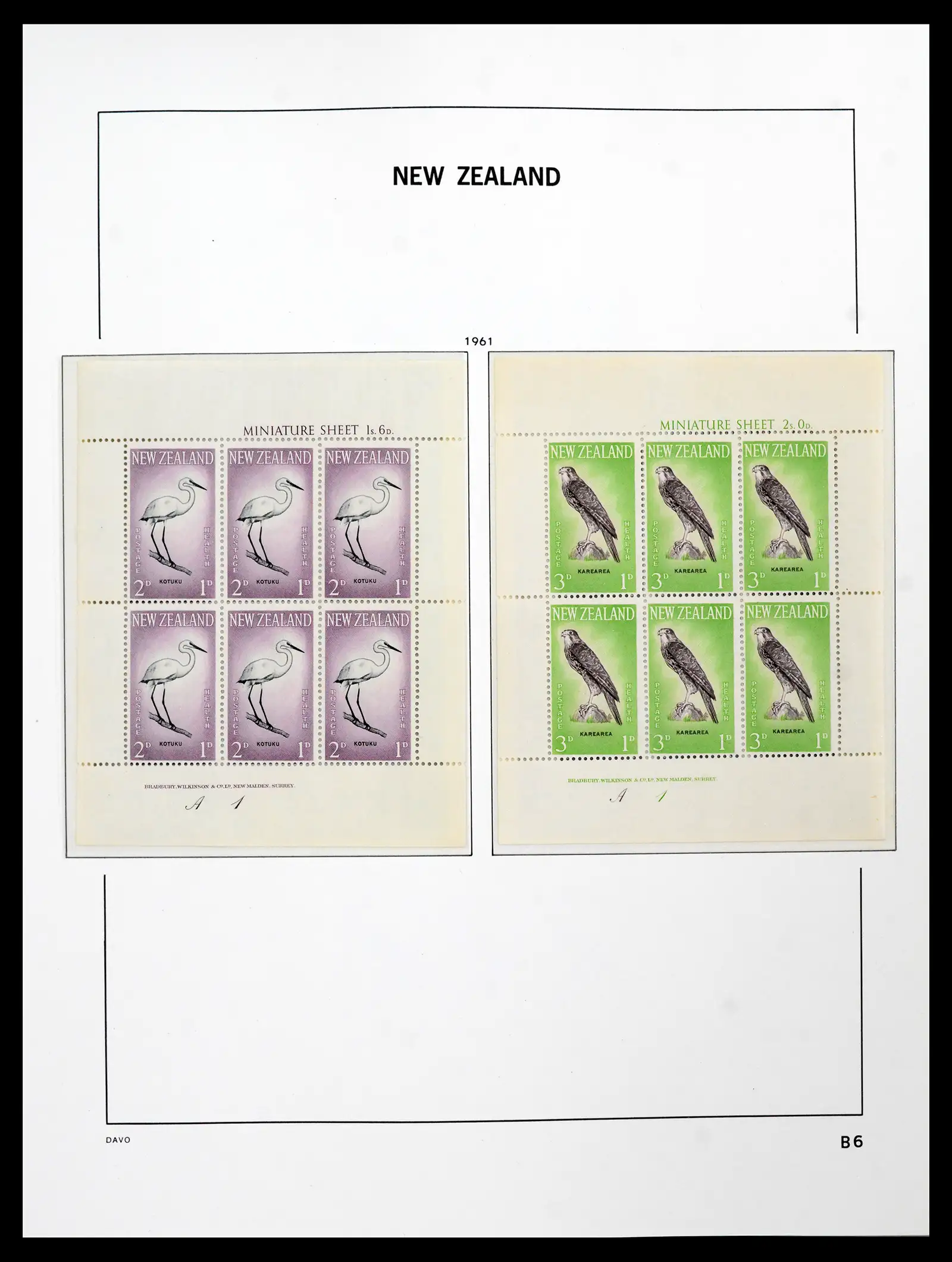 41753 0033 - Postzegelverzameling 41753 Nieuw-Zeeland 1874-1995.