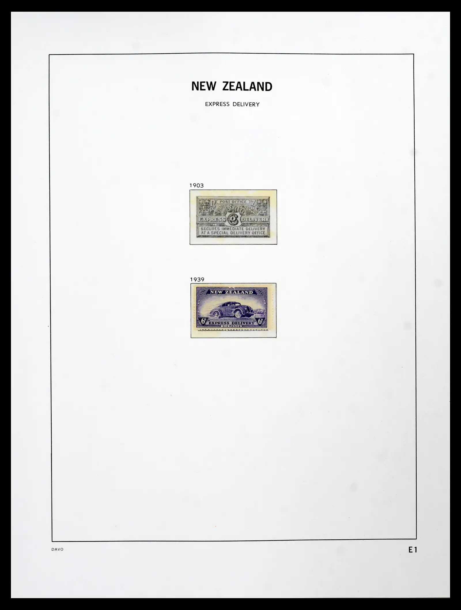 41753 0039 - Postzegelverzameling 41753 Nieuw-Zeeland 1874-1995.