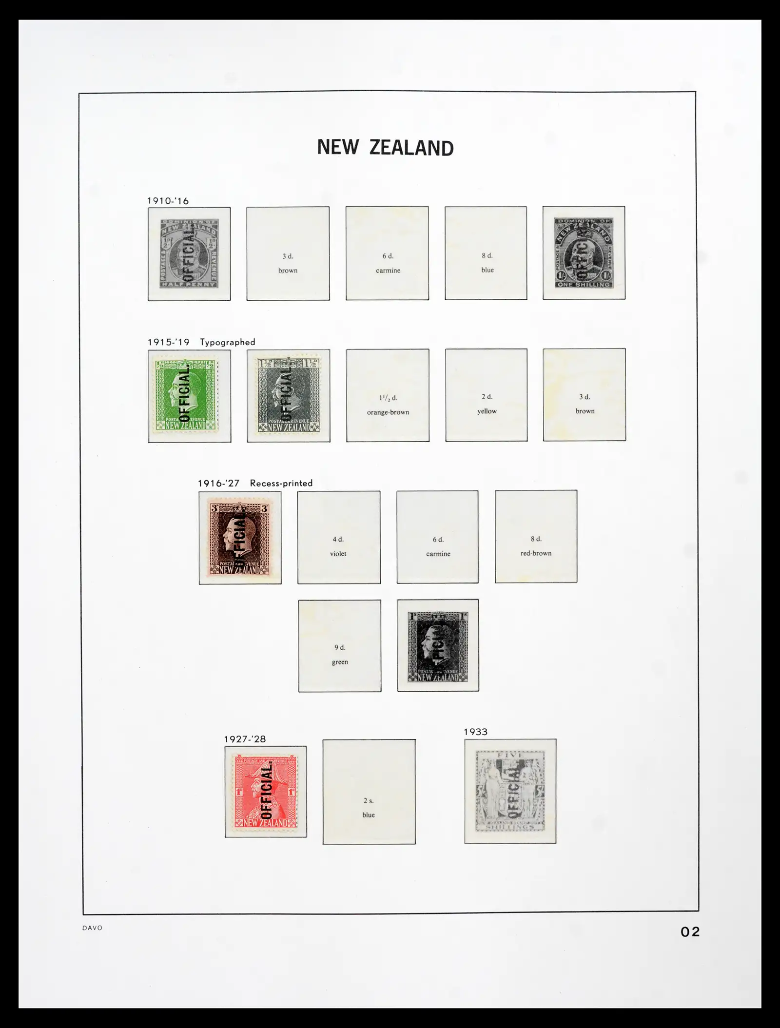 41753 0042 - Postzegelverzameling 41753 Nieuw-Zeeland 1874-1995.