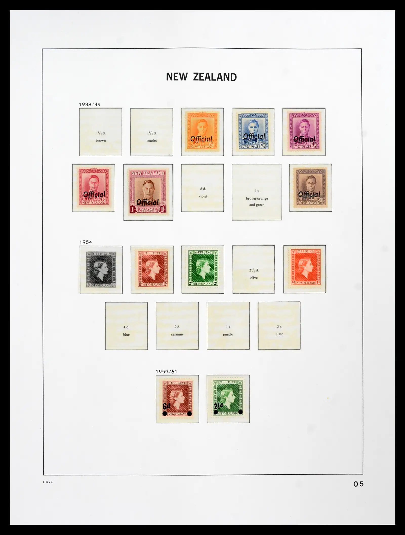 41753 0045 - Postzegelverzameling 41753 Nieuw-Zeeland 1874-1995.