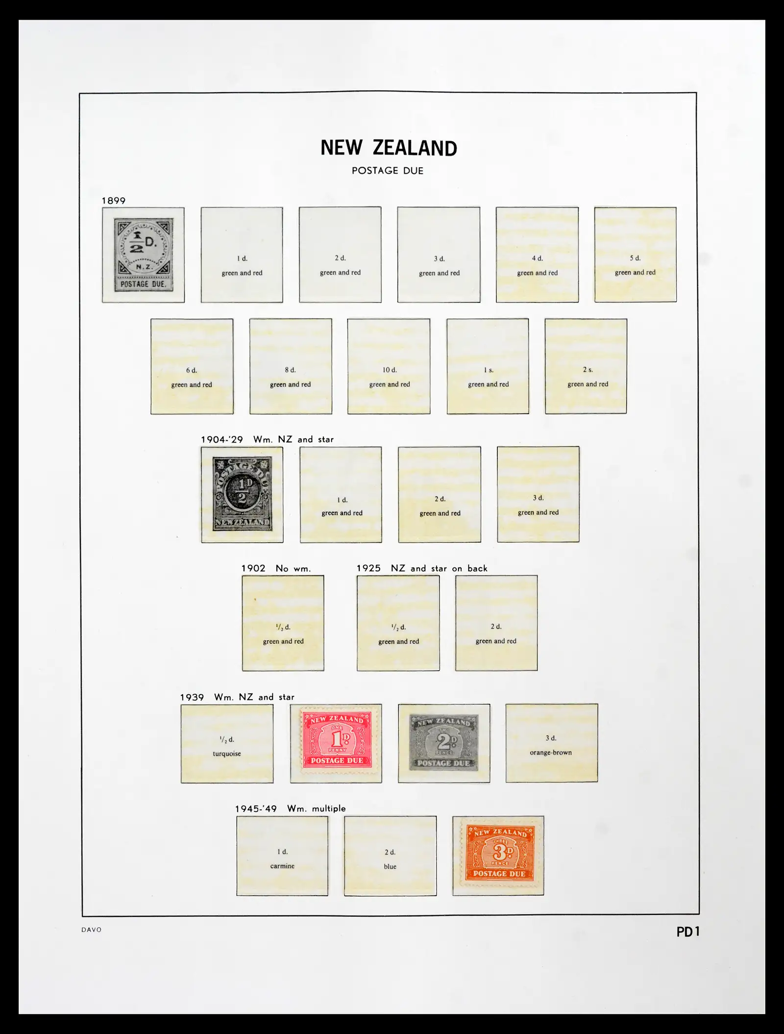 41753 0046 - Postzegelverzameling 41753 Nieuw-Zeeland 1874-1995.