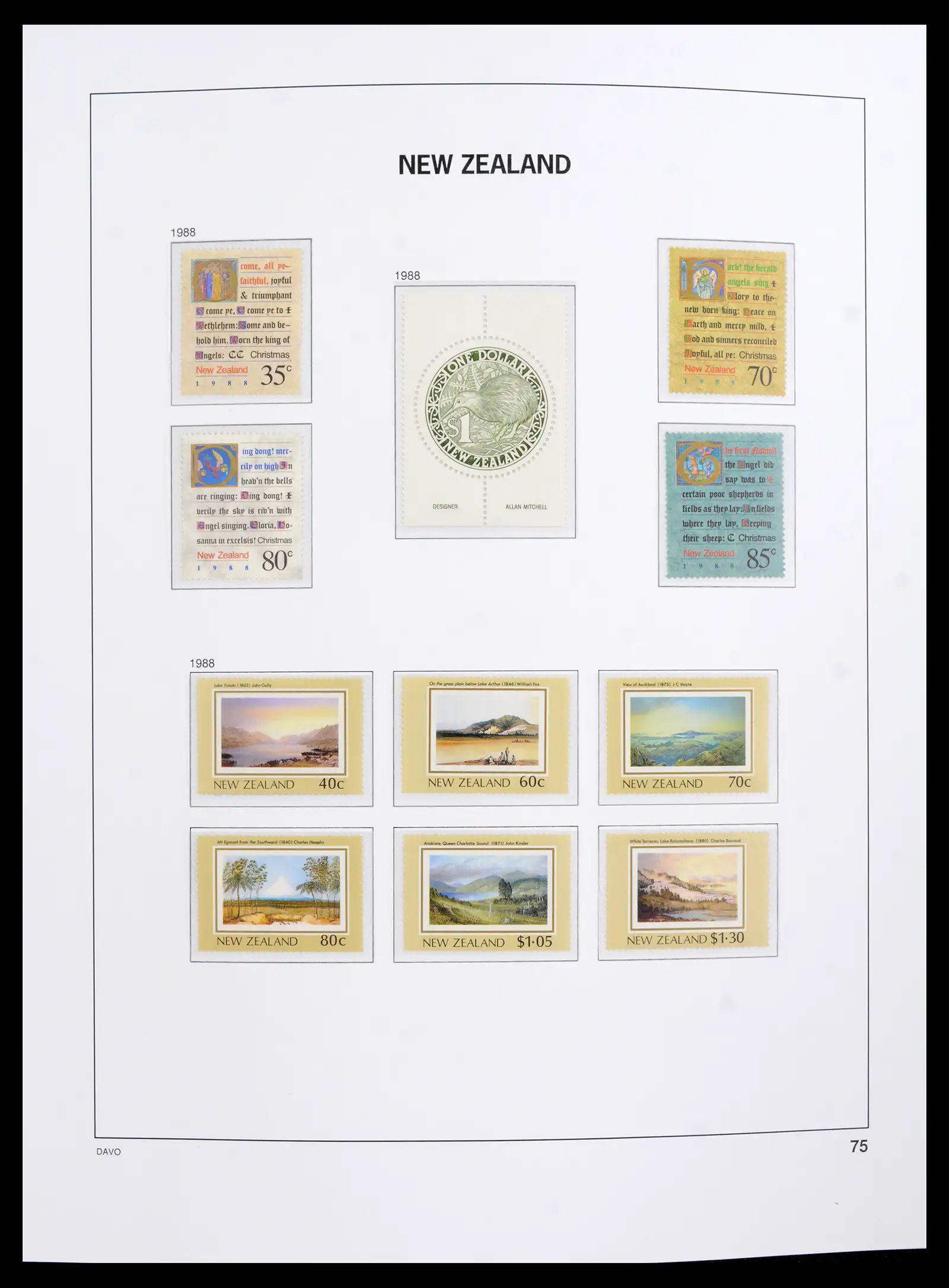 41753 0051 - Postzegelverzameling 41753 Nieuw-Zeeland 1874-1995.