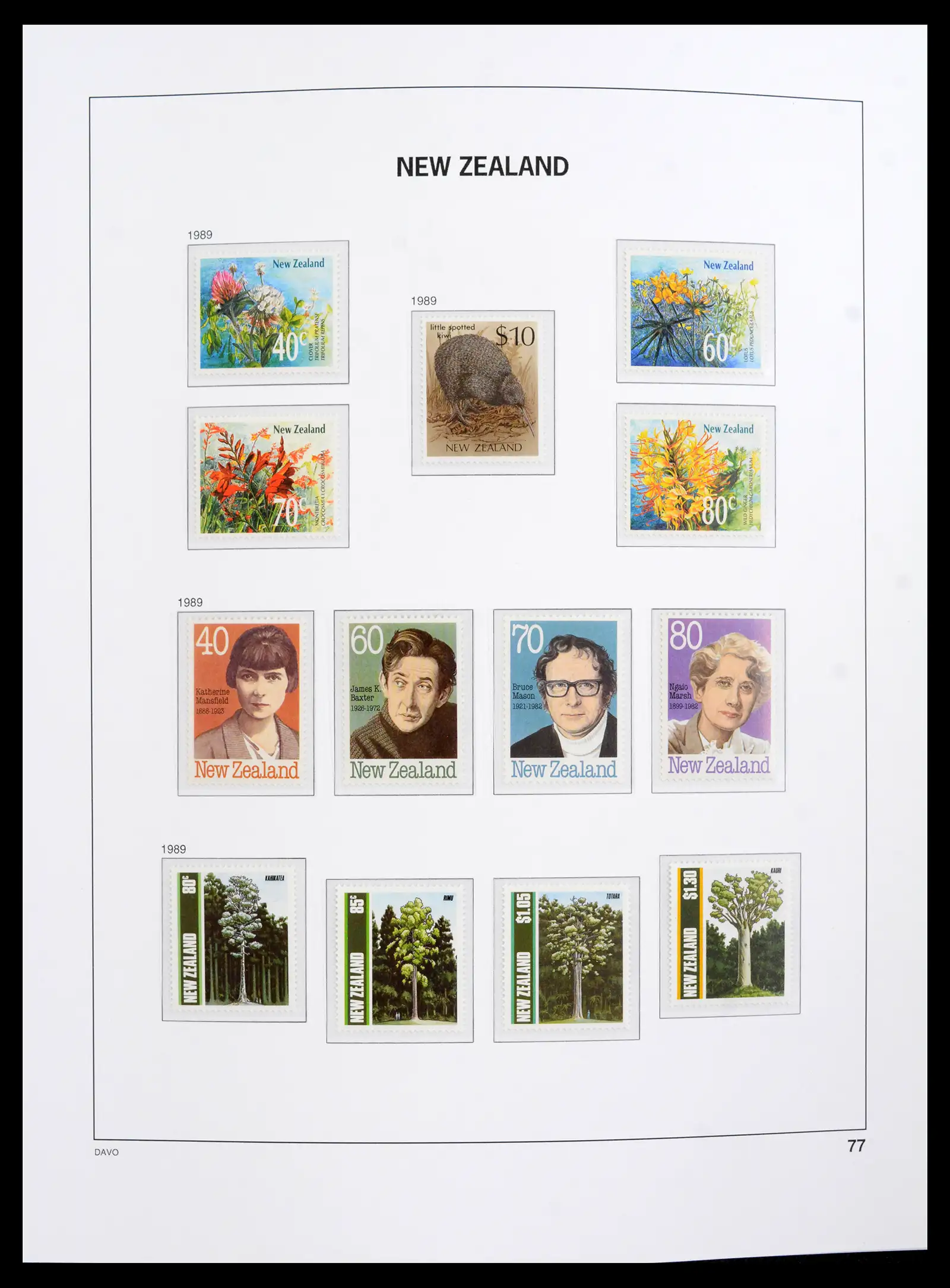 41753 0053 - Postzegelverzameling 41753 Nieuw-Zeeland 1874-1995.
