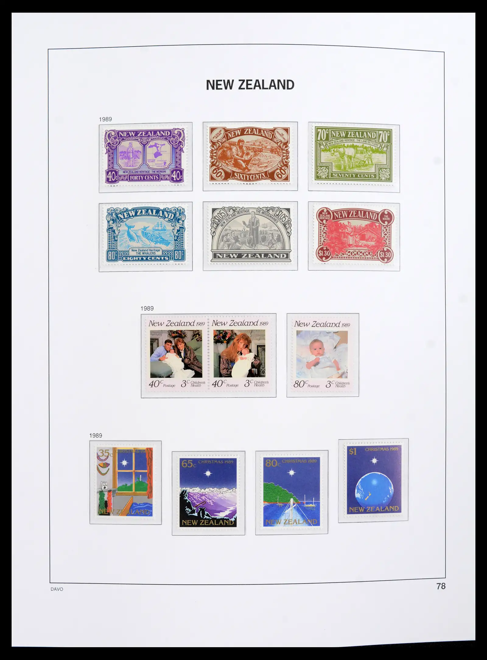 41753 0054 - Postzegelverzameling 41753 Nieuw-Zeeland 1874-1995.