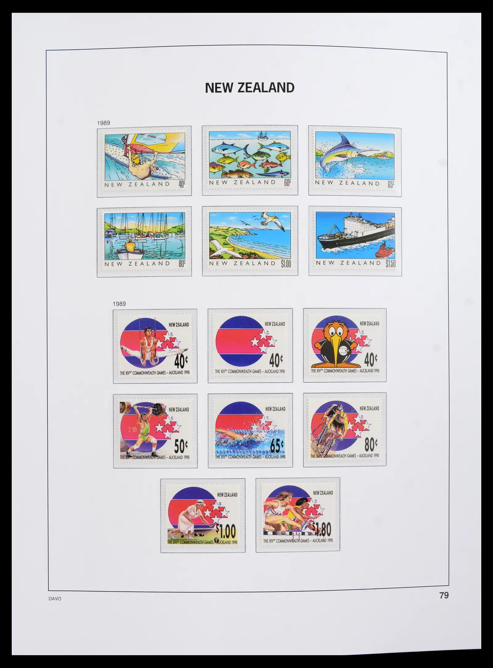 41753 0055 - Postzegelverzameling 41753 Nieuw-Zeeland 1874-1995.