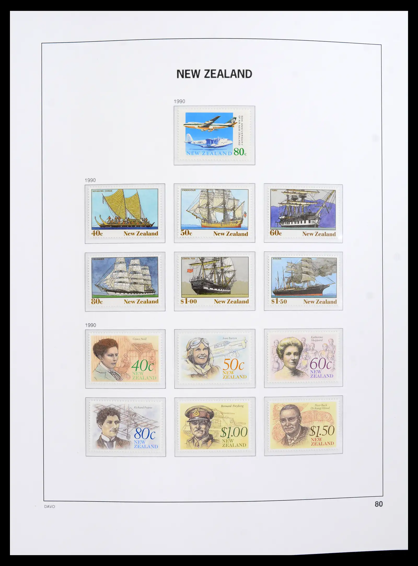 41753 0056 - Postzegelverzameling 41753 Nieuw-Zeeland 1874-1995.