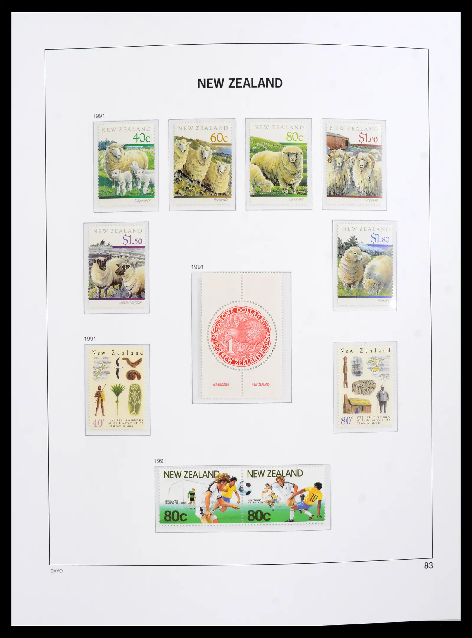 41753 0059 - Postzegelverzameling 41753 Nieuw-Zeeland 1874-1995.