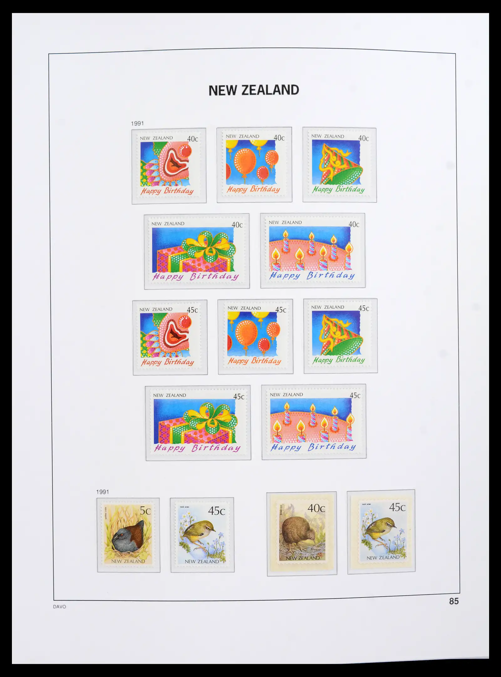 41753 0061 - Postzegelverzameling 41753 Nieuw-Zeeland 1874-1995.