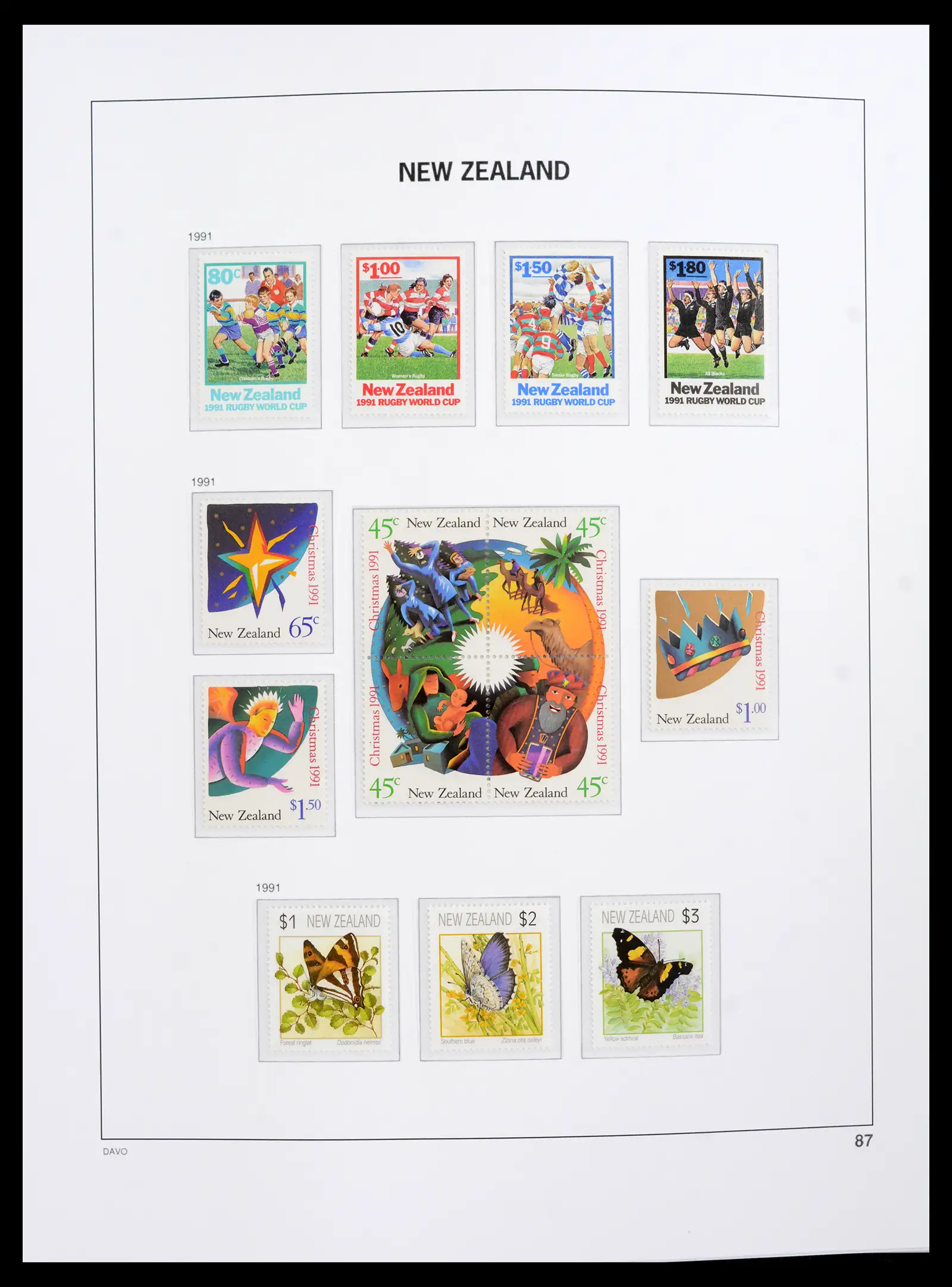 41753 0063 - Postzegelverzameling 41753 Nieuw-Zeeland 1874-1995.