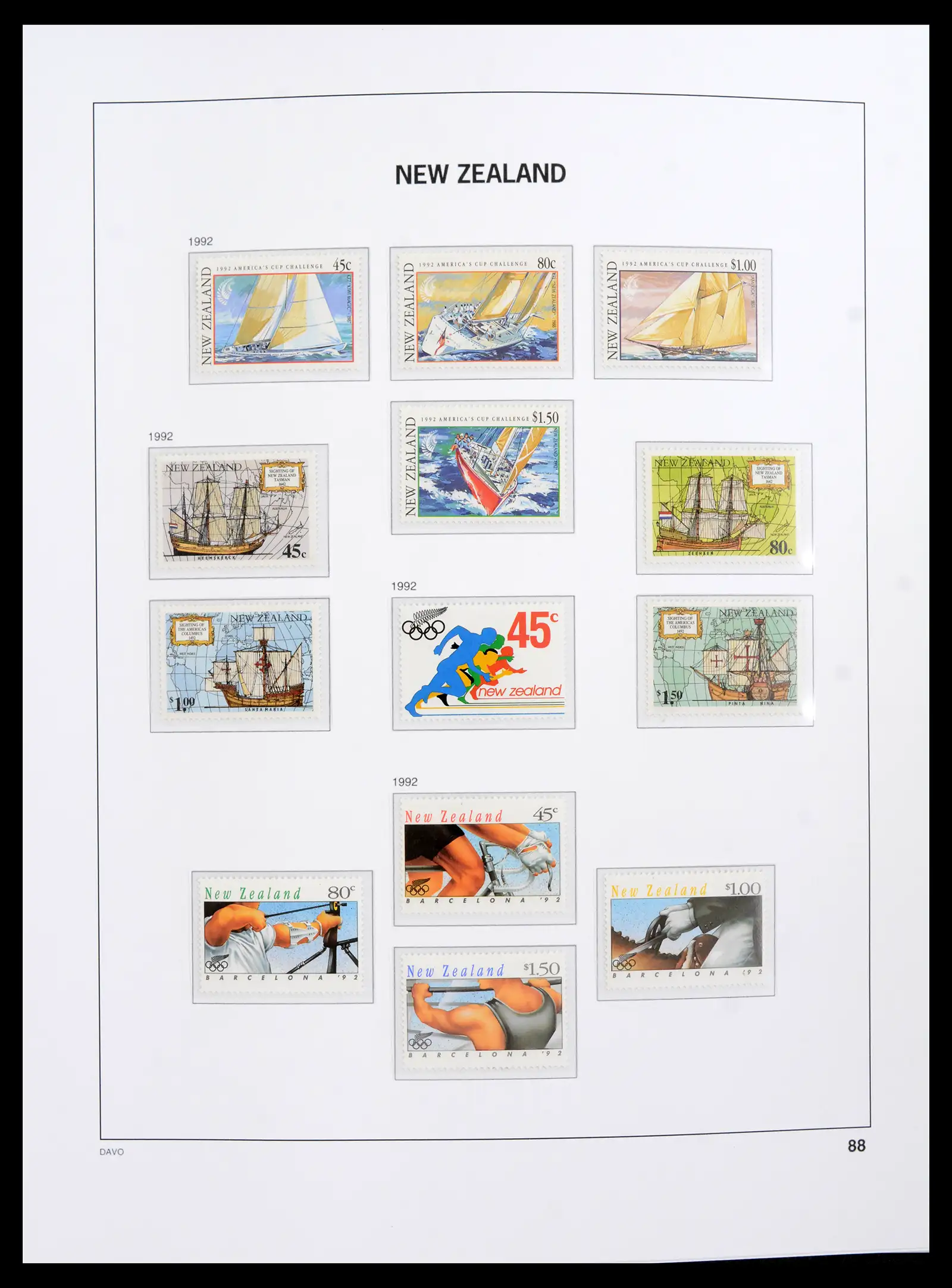 41753 0064 - Postzegelverzameling 41753 Nieuw-Zeeland 1874-1995.