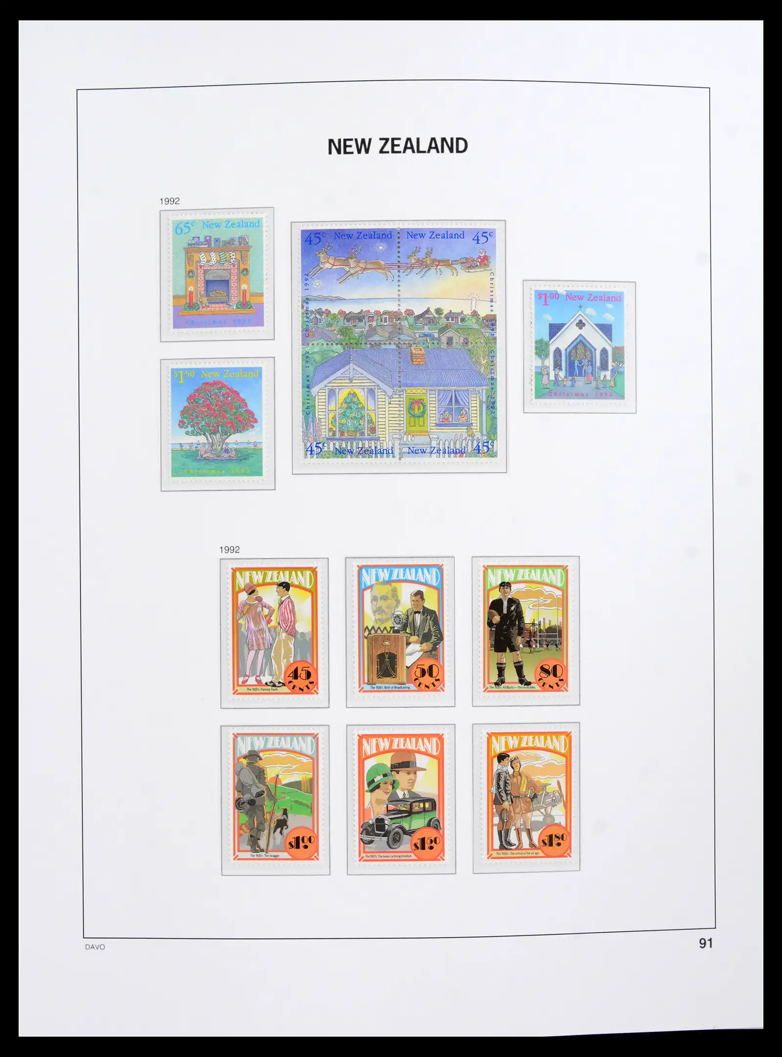 41753 0067 - Postzegelverzameling 41753 Nieuw-Zeeland 1874-1995.