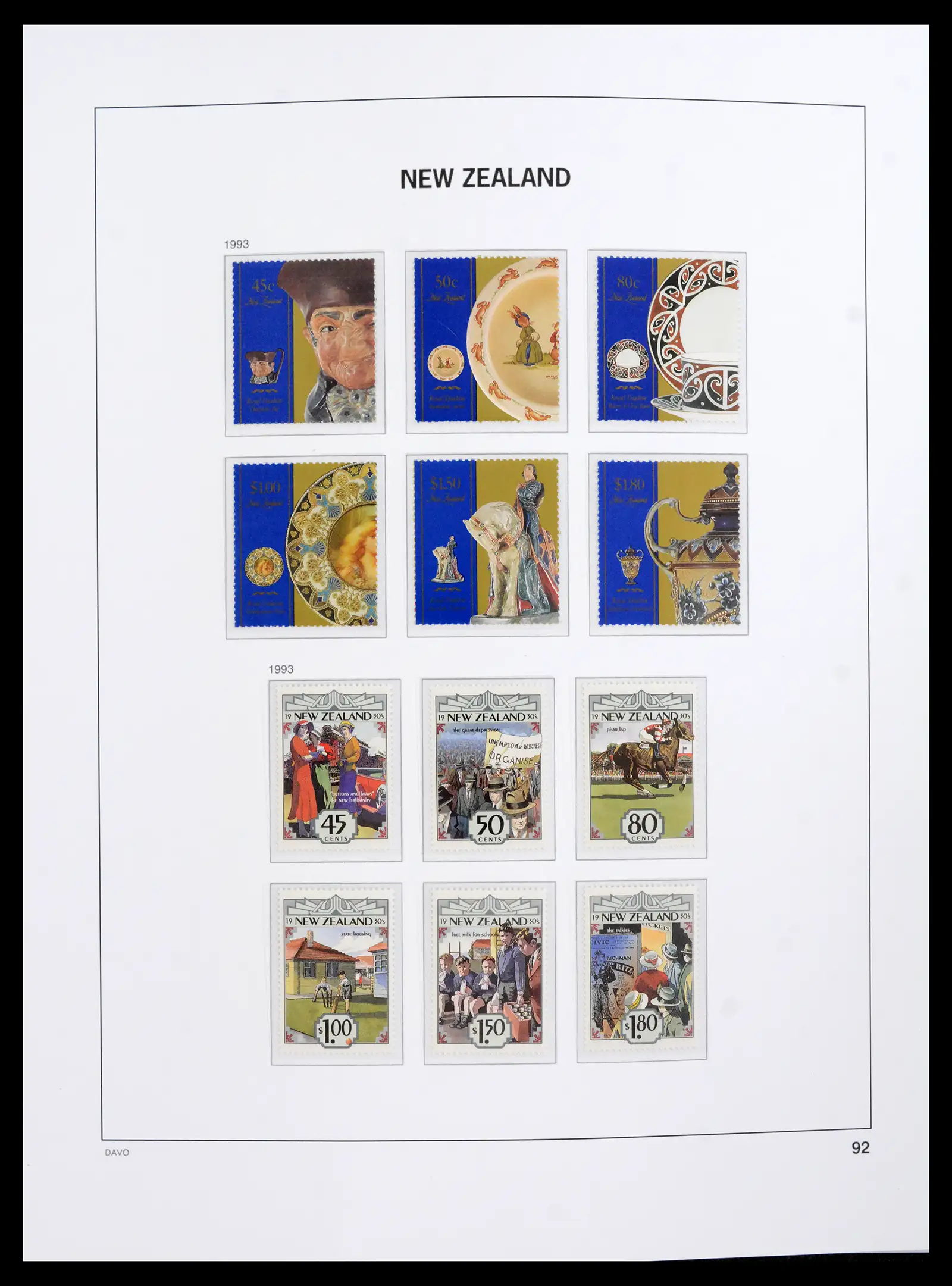 41753 0068 - Postzegelverzameling 41753 Nieuw-Zeeland 1874-1995.