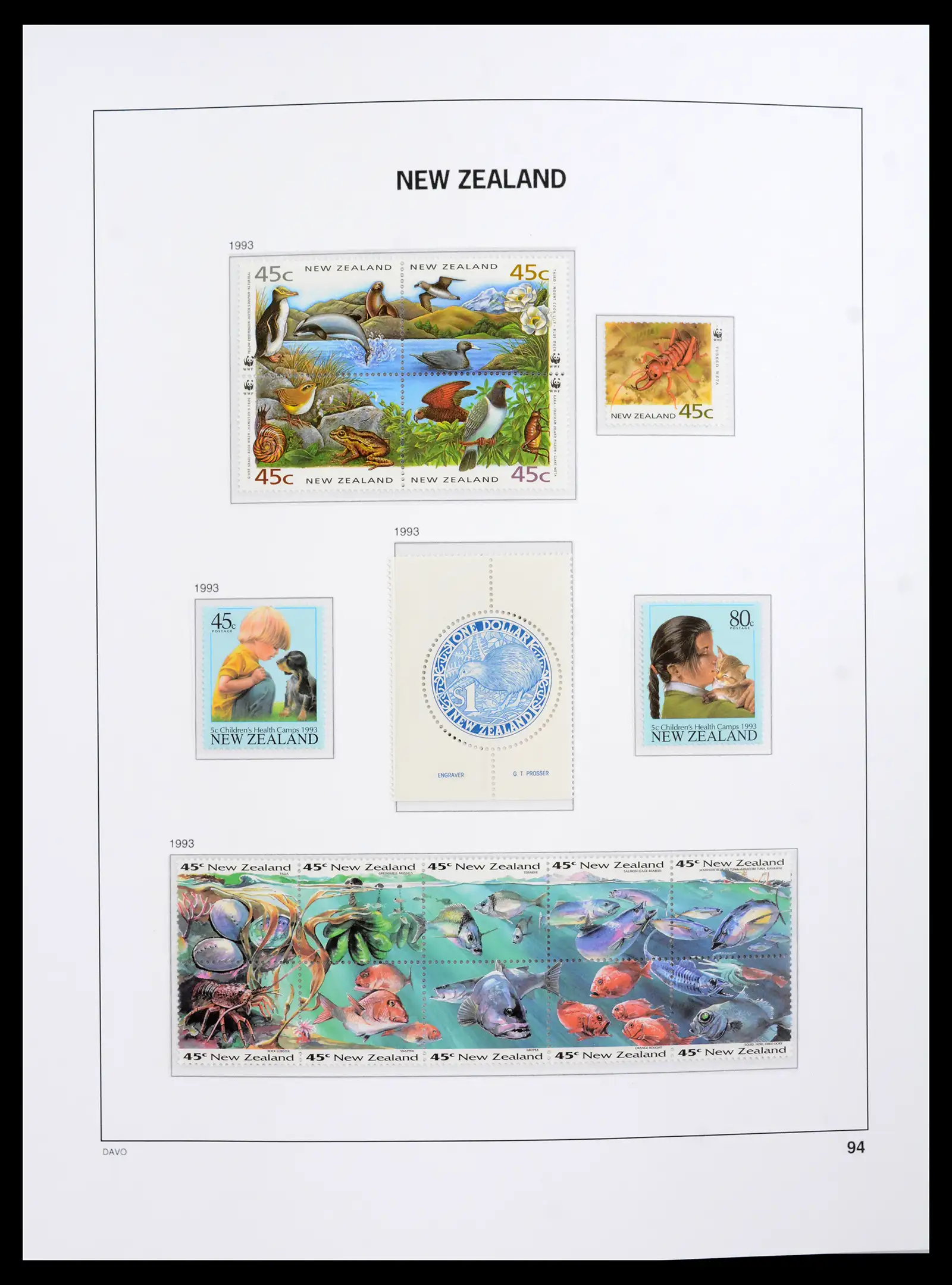 41753 0070 - Postzegelverzameling 41753 Nieuw-Zeeland 1874-1995.