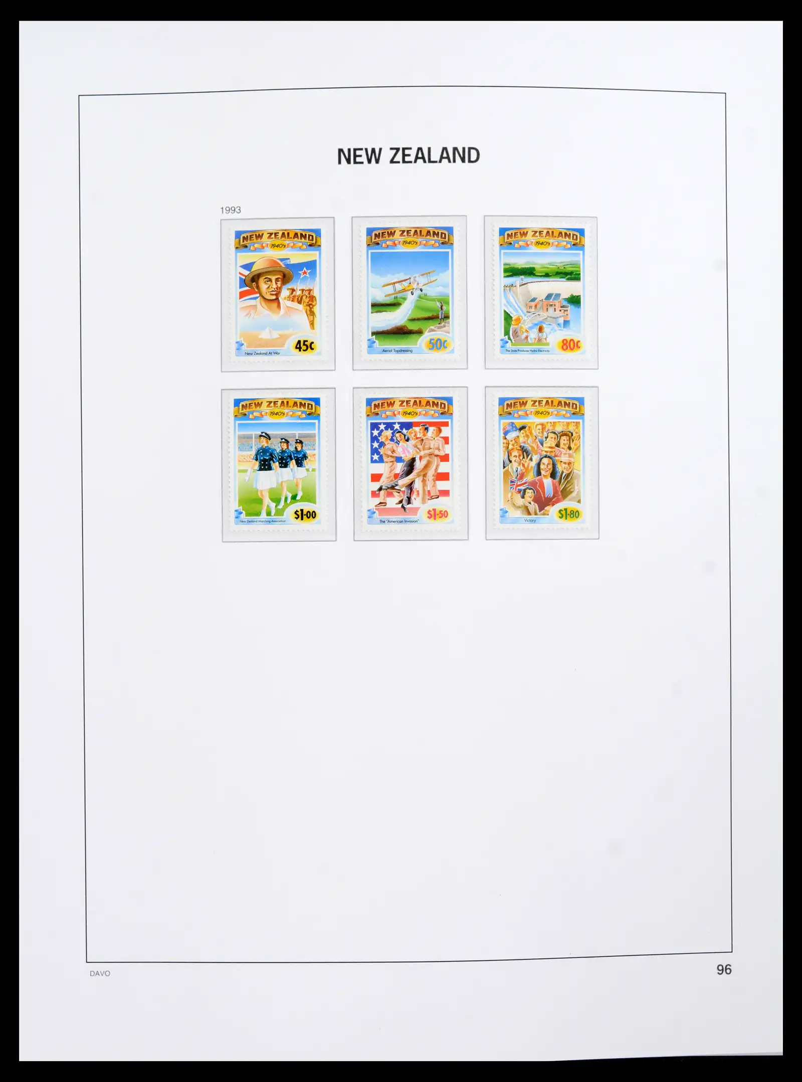 41753 0072 - Postzegelverzameling 41753 Nieuw-Zeeland 1874-1995.