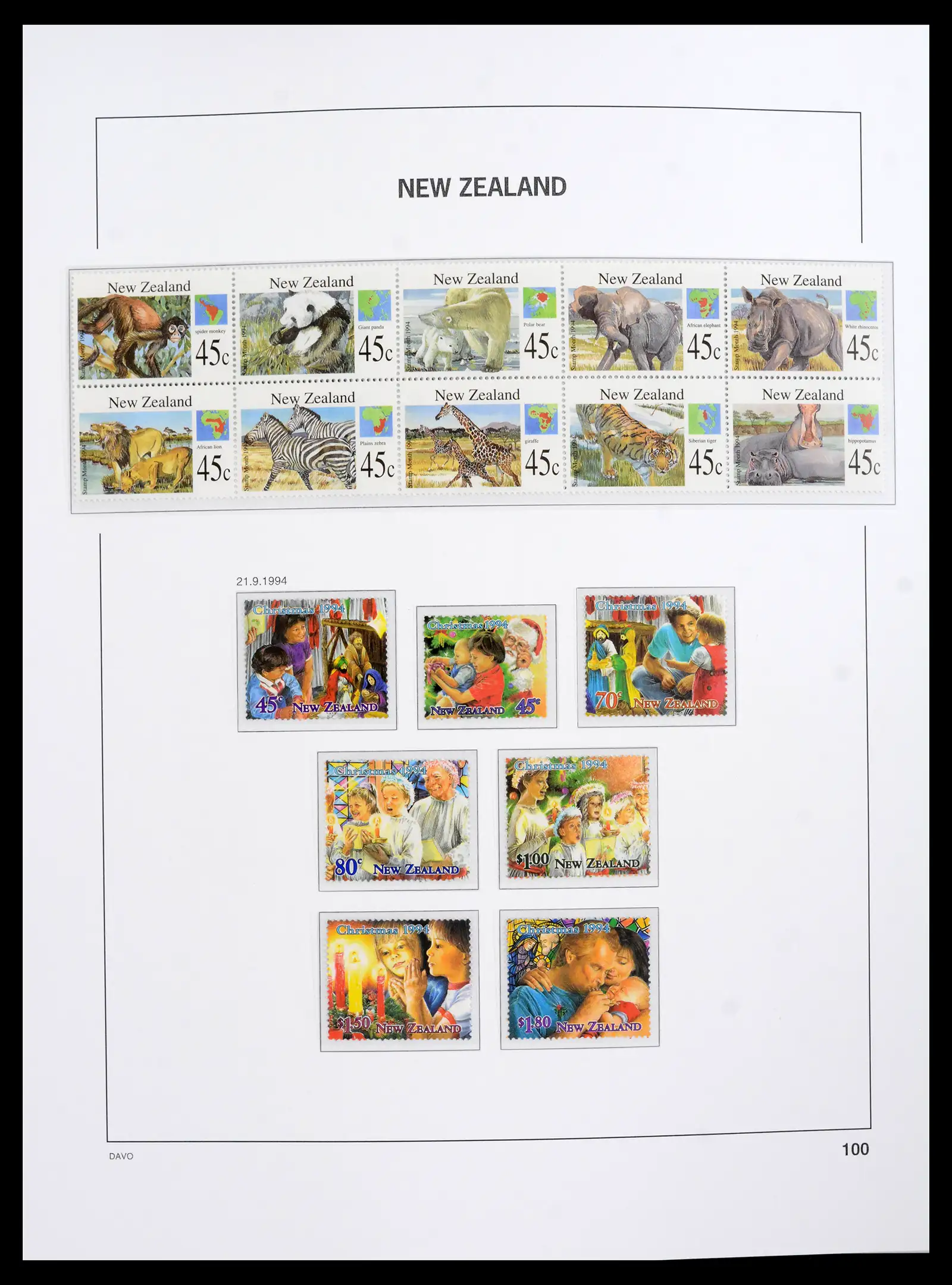 41753 0076 - Postzegelverzameling 41753 Nieuw-Zeeland 1874-1995.