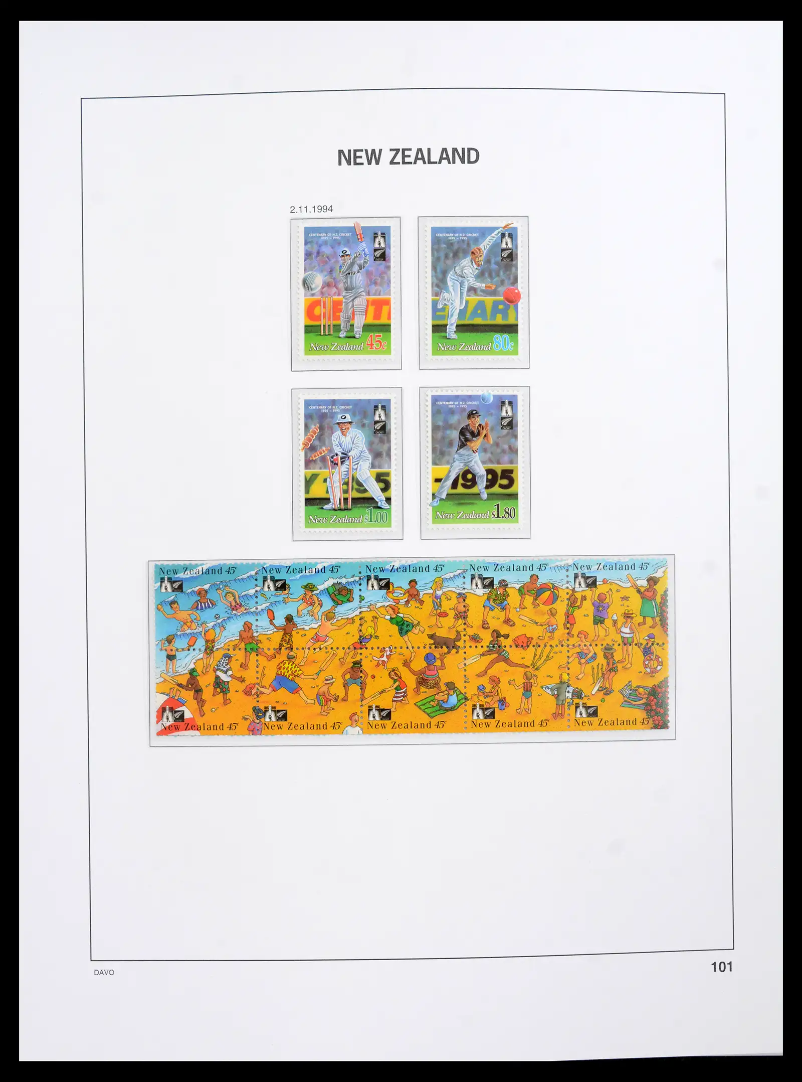 41753 0077 - Postzegelverzameling 41753 Nieuw-Zeeland 1874-1995.