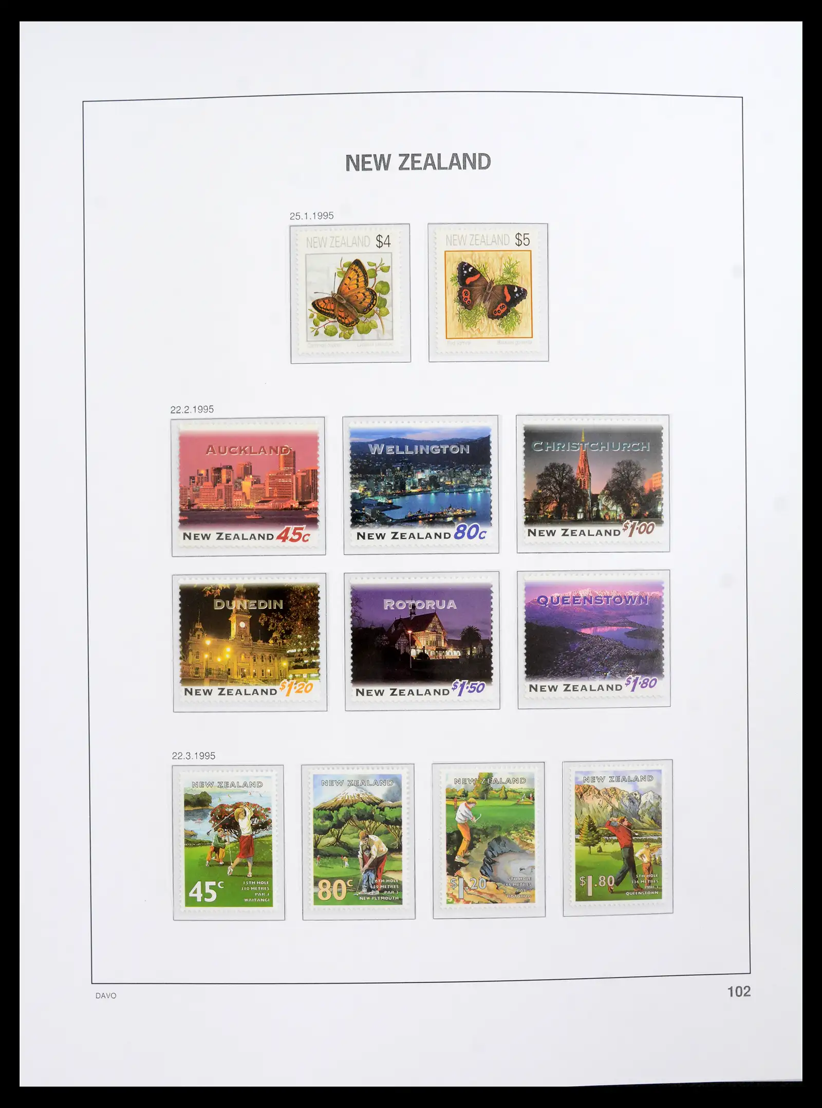 41753 0078 - Postzegelverzameling 41753 Nieuw-Zeeland 1874-1995.