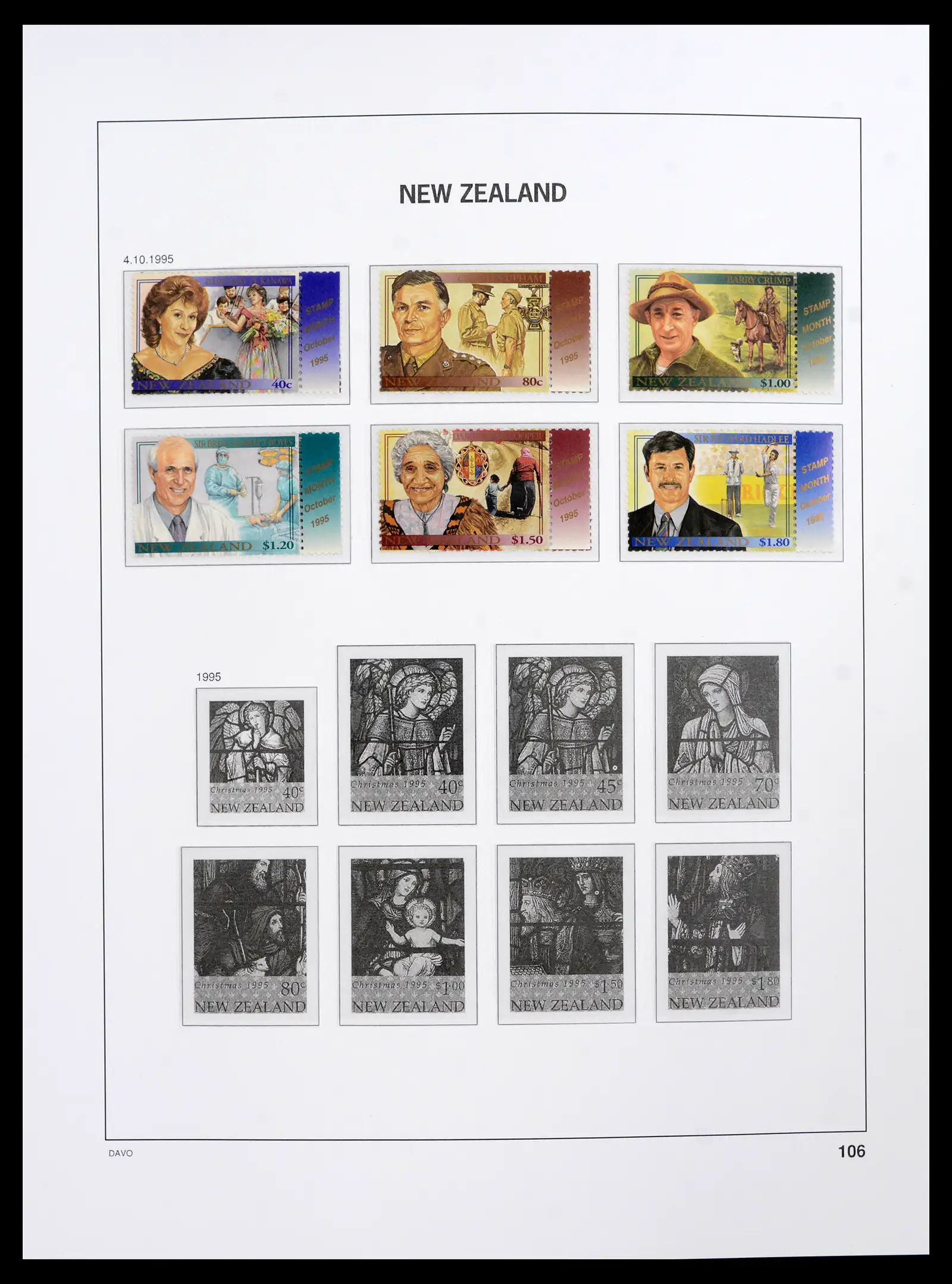 41753 0082 - Postzegelverzameling 41753 Nieuw-Zeeland 1874-1995.