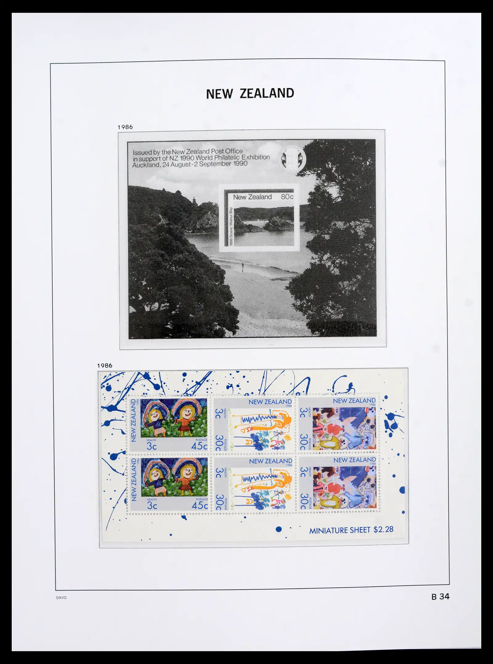 41753 0083 - Postzegelverzameling 41753 Nieuw-Zeeland 1874-1995.