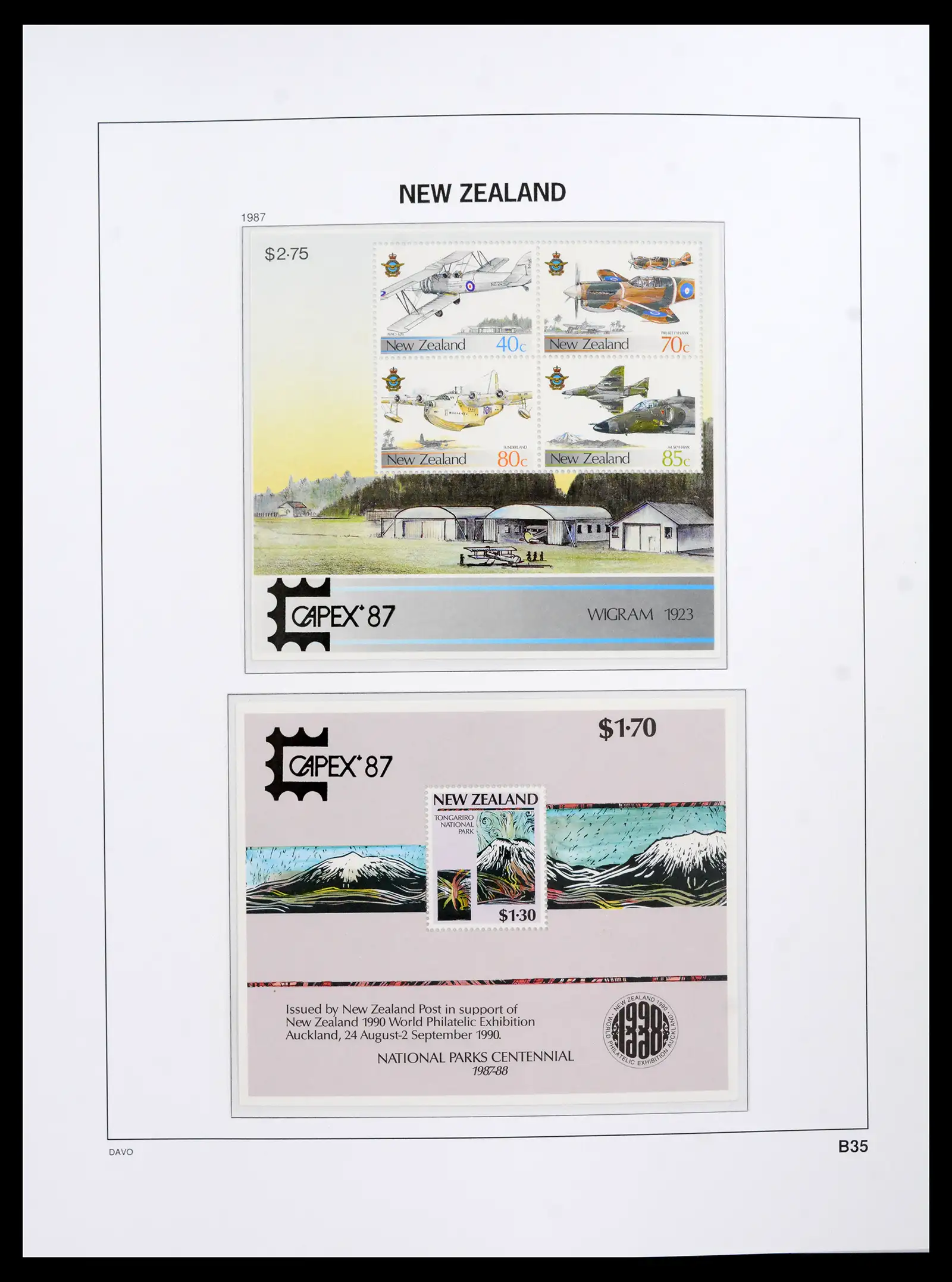 41753 0084 - Postzegelverzameling 41753 Nieuw-Zeeland 1874-1995.