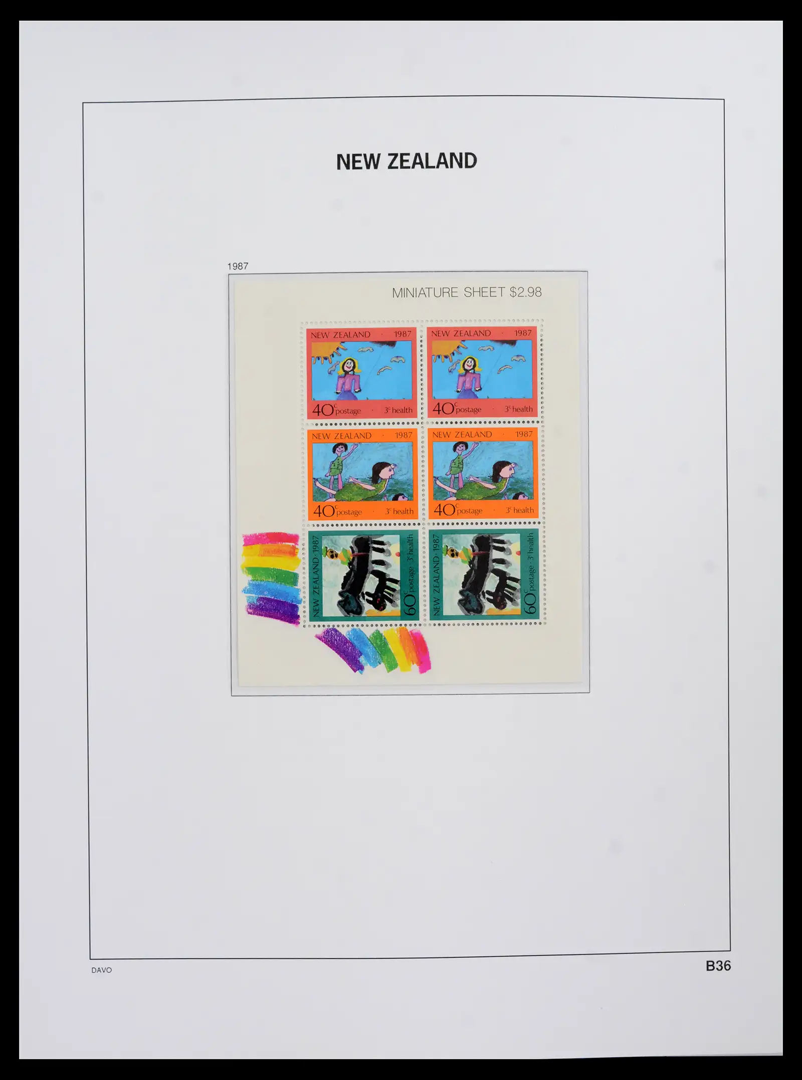 41753 0085 - Postzegelverzameling 41753 Nieuw-Zeeland 1874-1995.