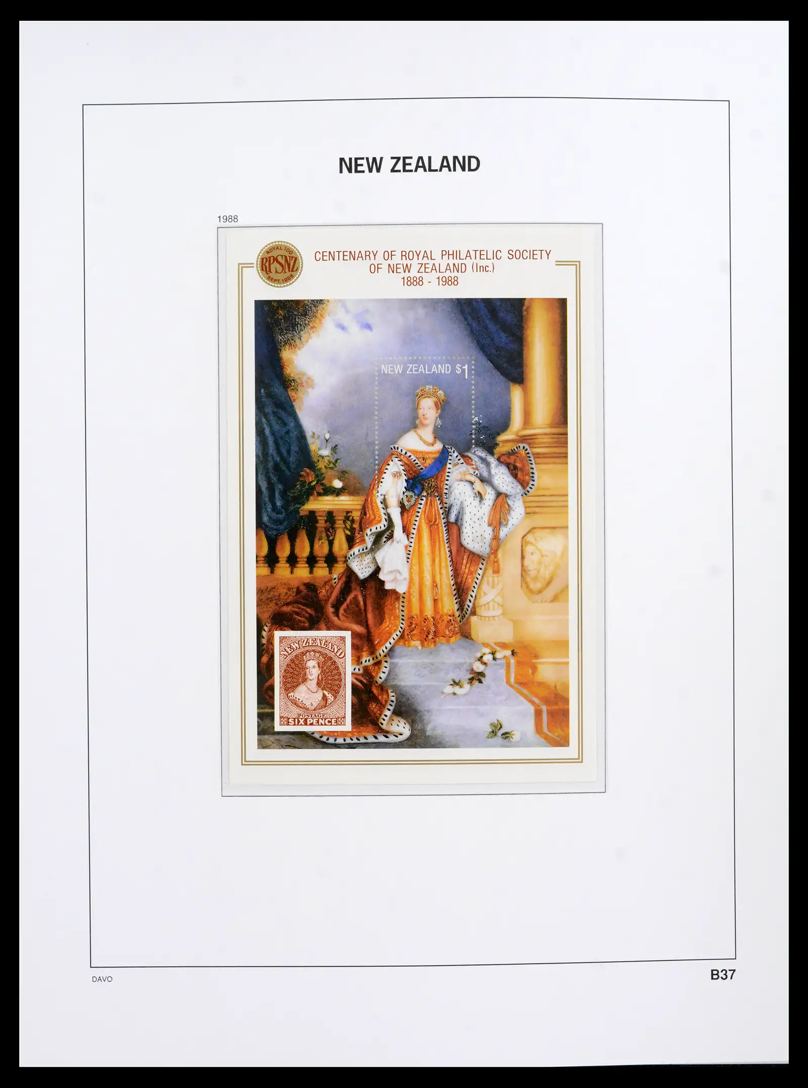 41753 0086 - Postzegelverzameling 41753 Nieuw-Zeeland 1874-1995.