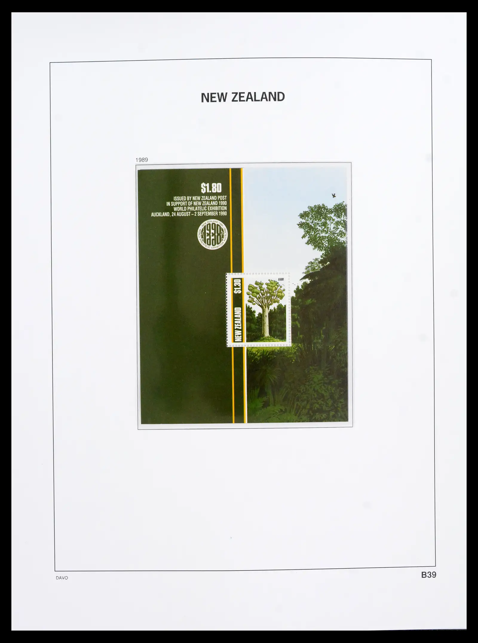 41753 0088 - Postzegelverzameling 41753 Nieuw-Zeeland 1874-1995.