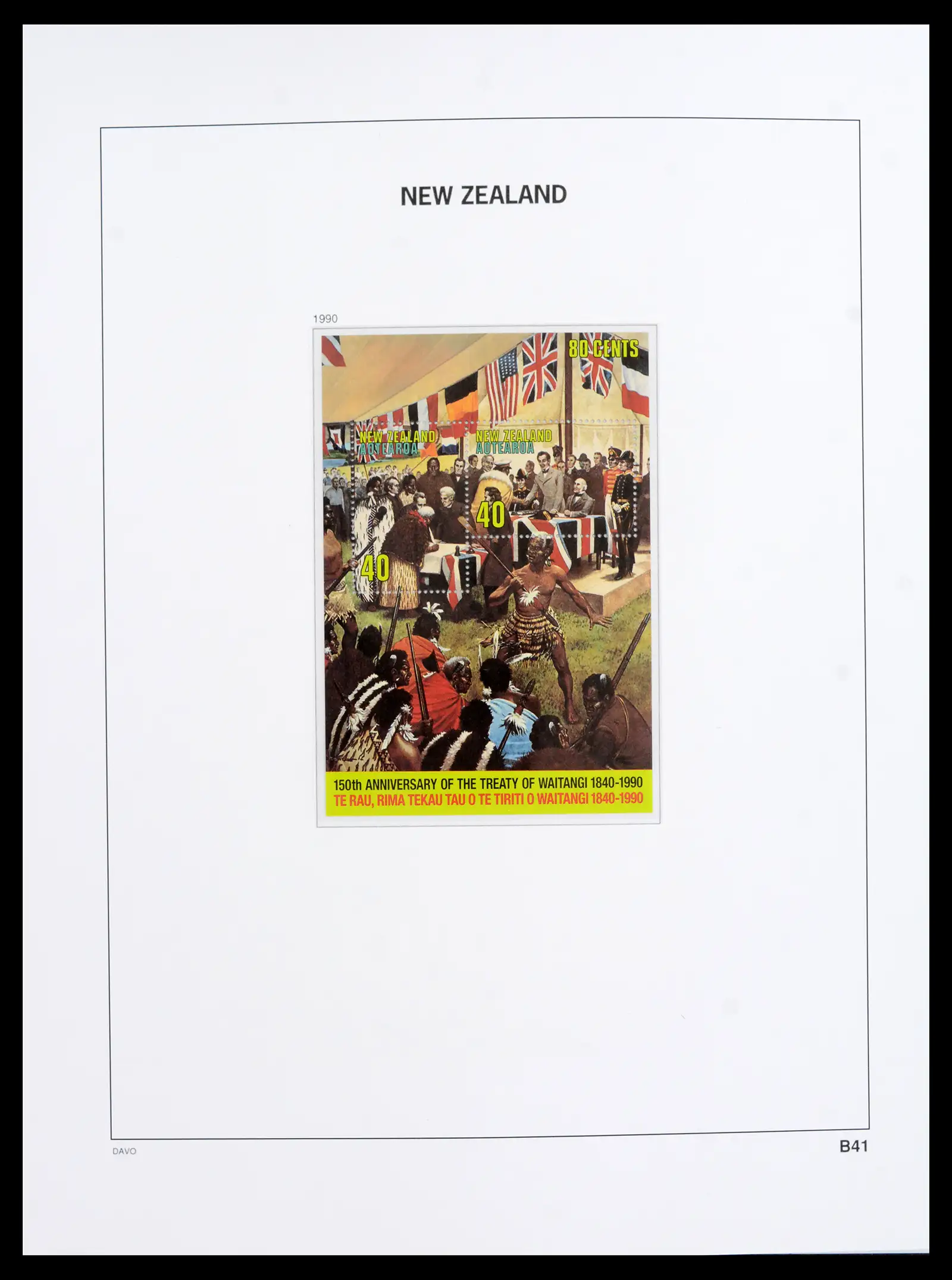 41753 0090 - Postzegelverzameling 41753 Nieuw-Zeeland 1874-1995.