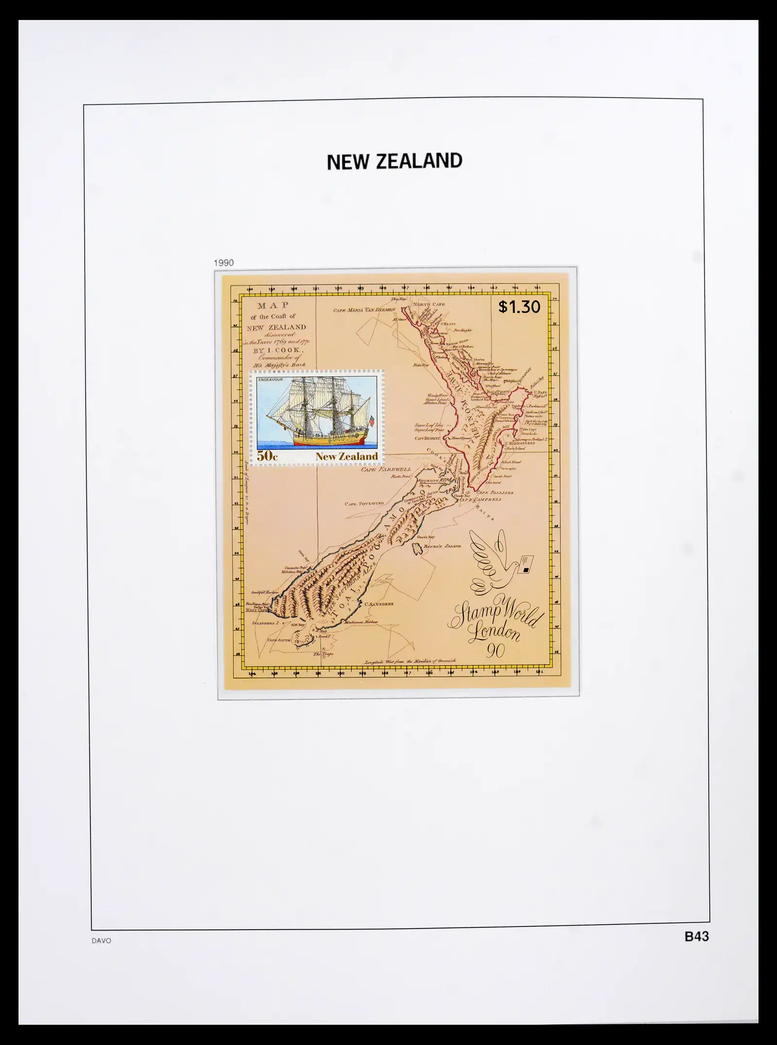 41753 0092 - Postzegelverzameling 41753 Nieuw-Zeeland 1874-1995.