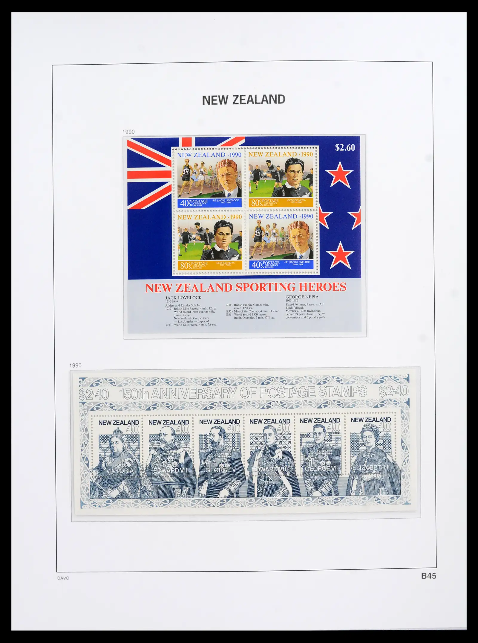41753 0094 - Postzegelverzameling 41753 Nieuw-Zeeland 1874-1995.