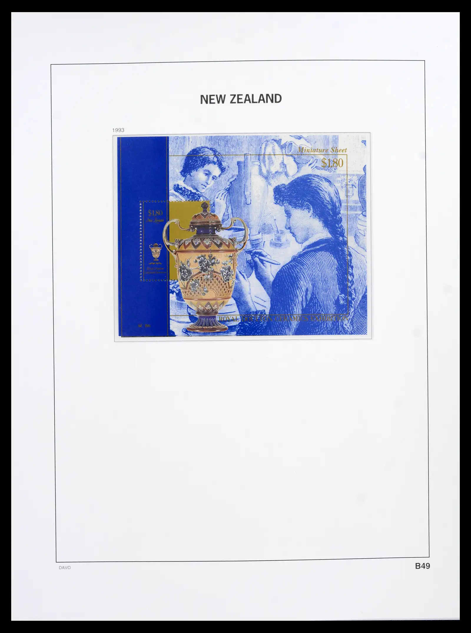 41753 0098 - Postzegelverzameling 41753 Nieuw-Zeeland 1874-1995.