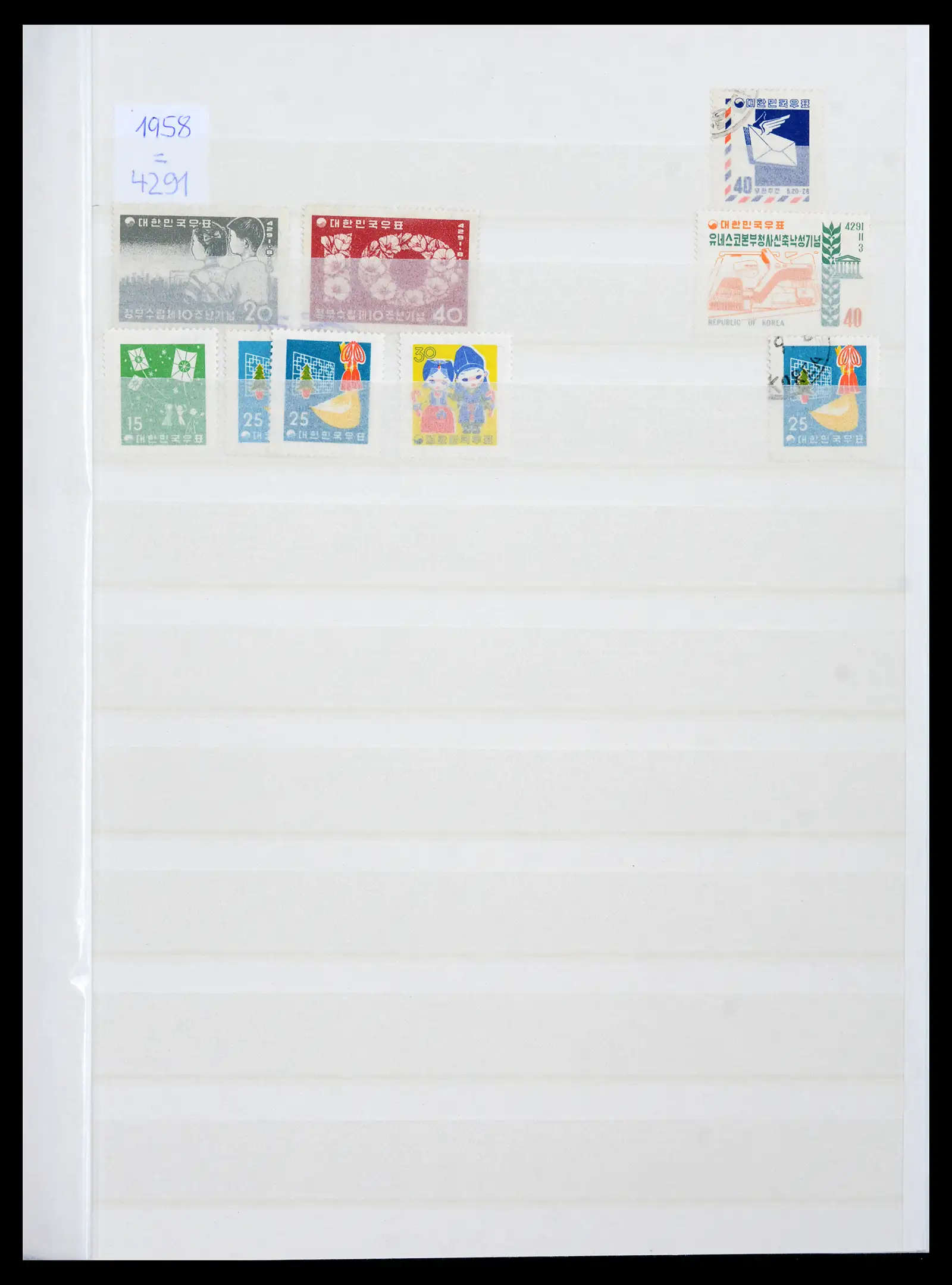 41754 0026 - Postzegelverzameling 41754 Korea 1884-2001.