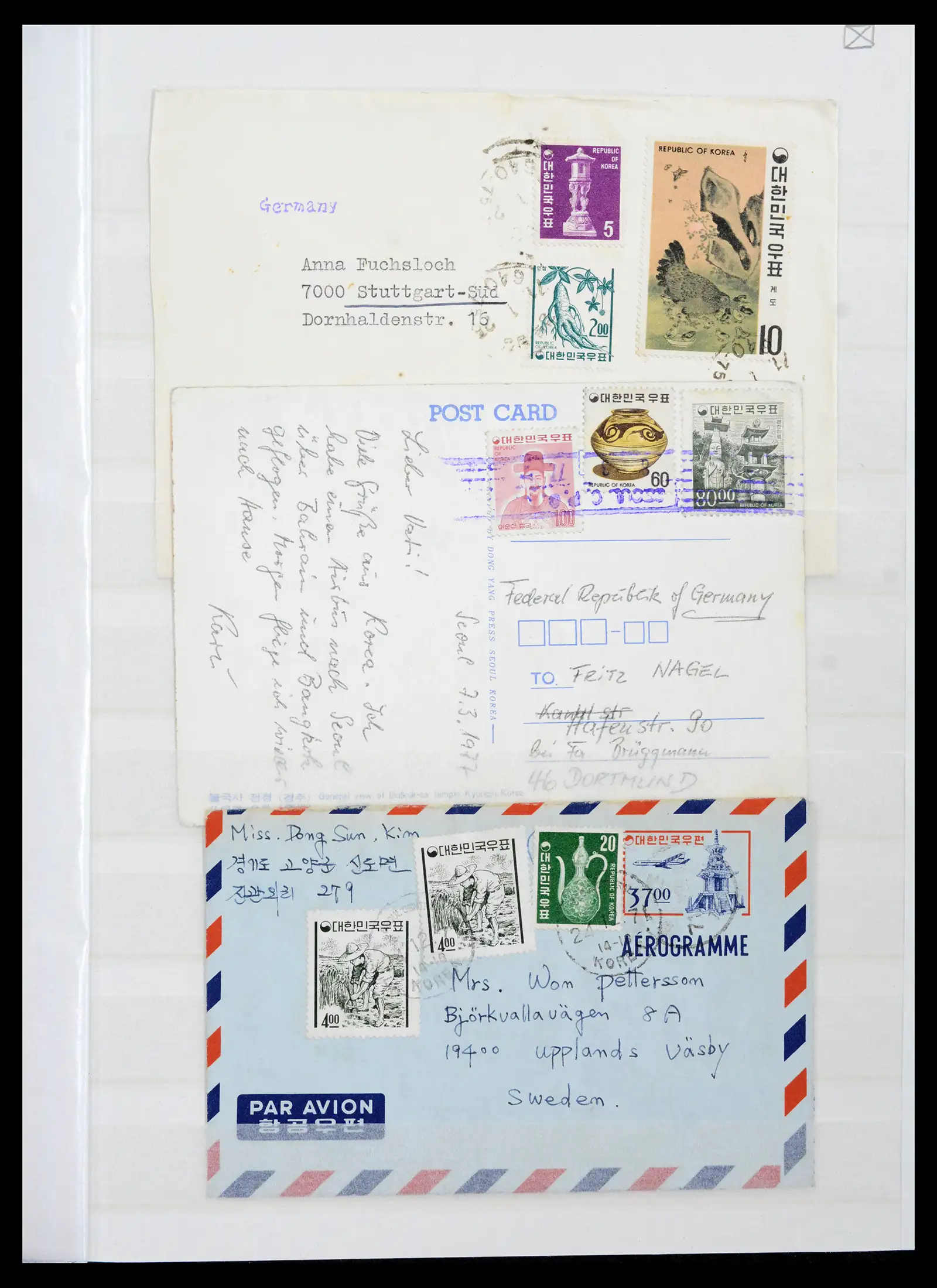 41754 0038 - Postzegelverzameling 41754 Korea 1884-2001.