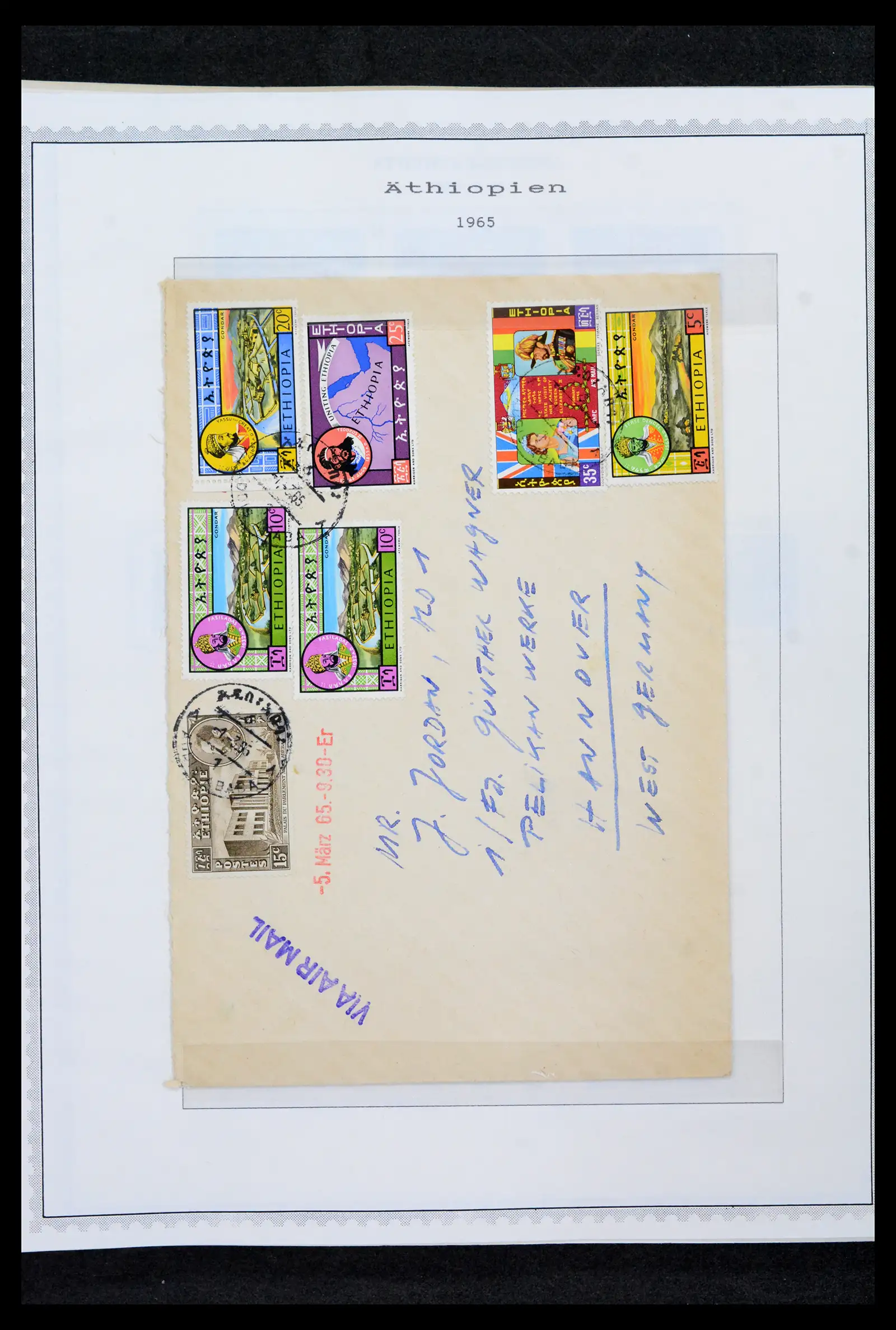 41757 0034 - Stamp collection 41757 Ethiopia 1894-1983.