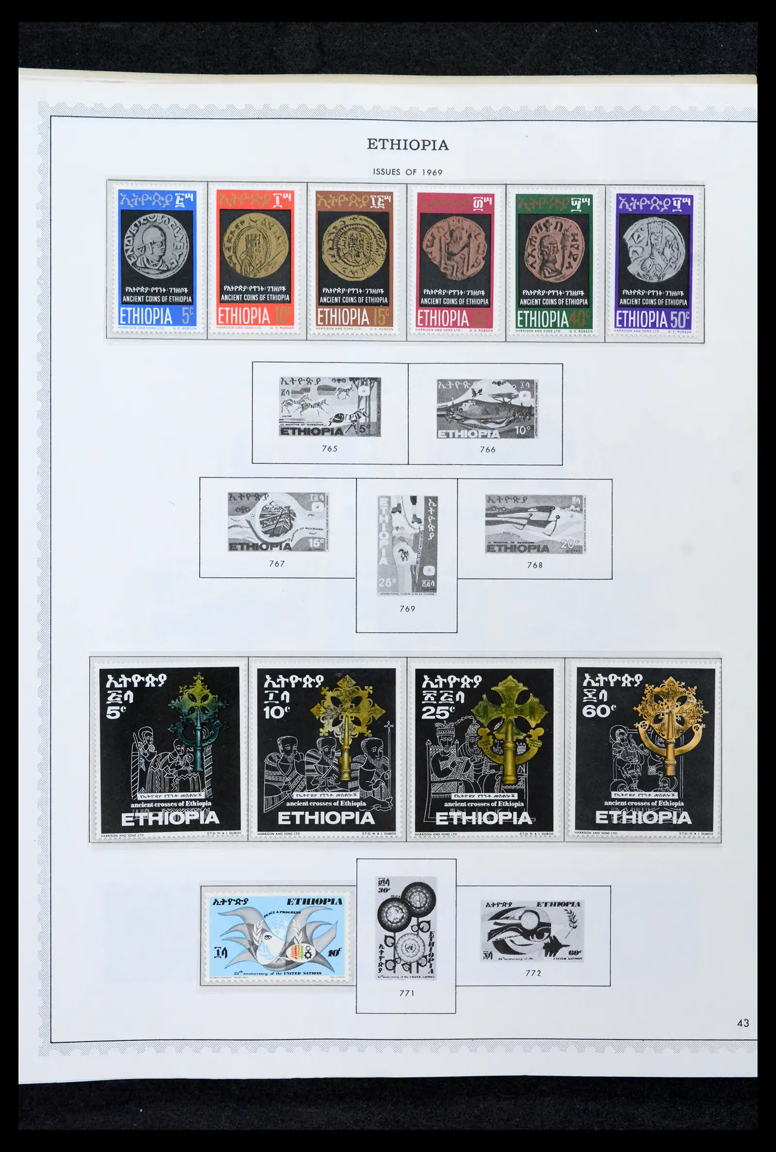 41757 0043 - Stamp collection 41757 Ethiopia 1894-1983.