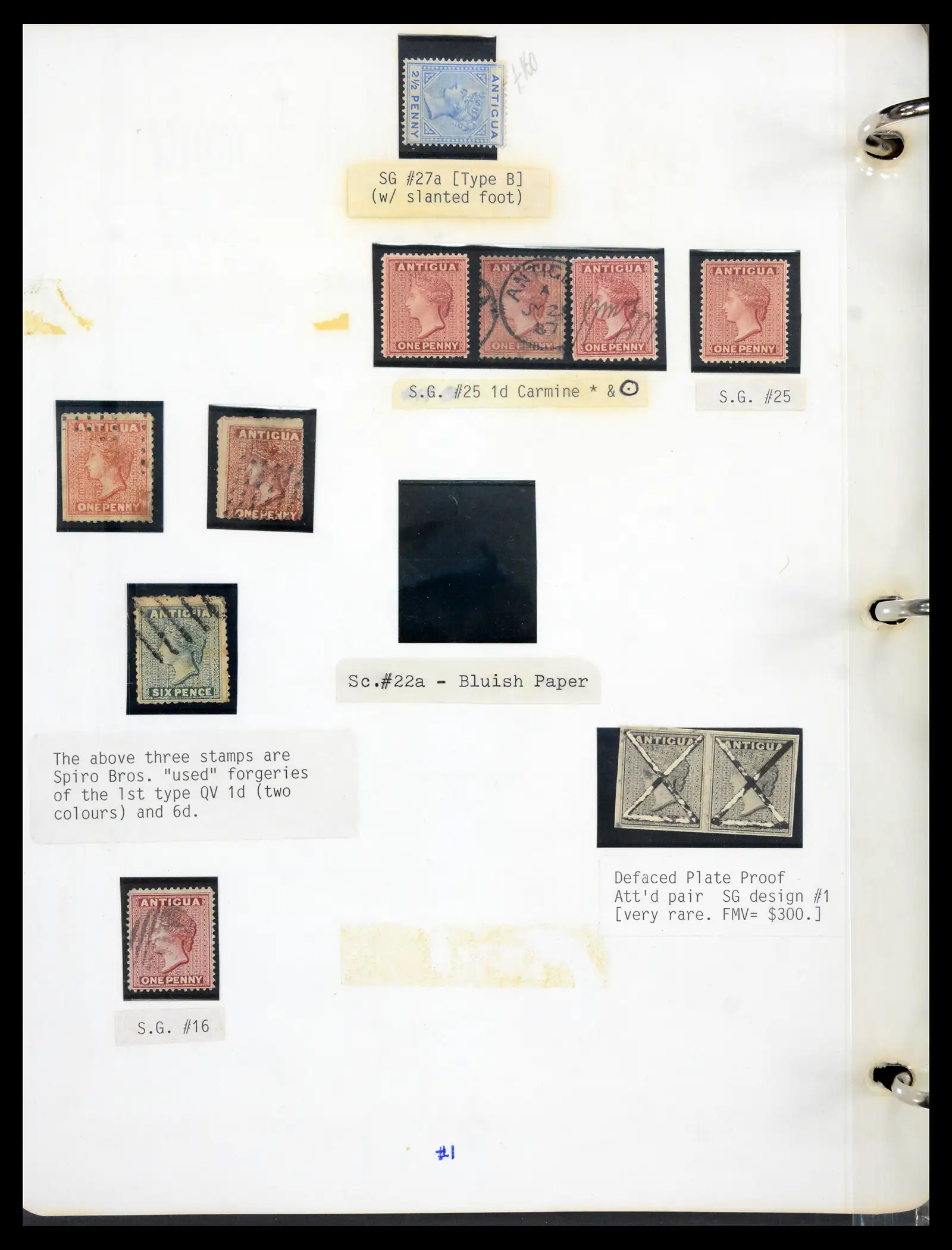 41758 0002 - Stamp collection 41758 Antigua 1870-1970, 41758 0002 - Stamp collection 41758 Antigua 1870-1970,