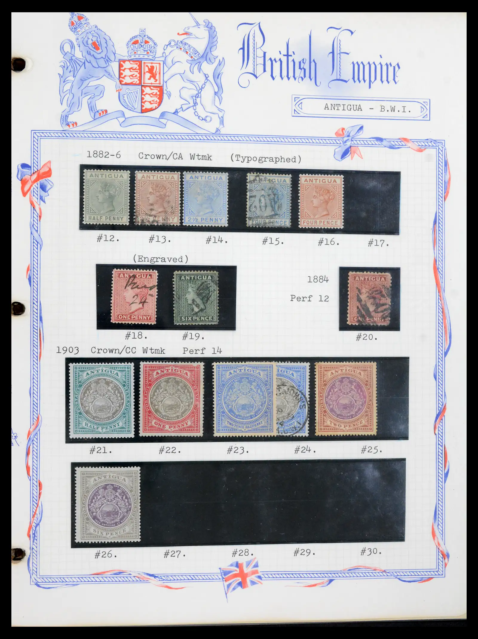 41758 0003 - Stamp collection 41758 Antigua 1870-1970, 41758 0003 - Stamp collection 41758 Antigua 1870-1970,