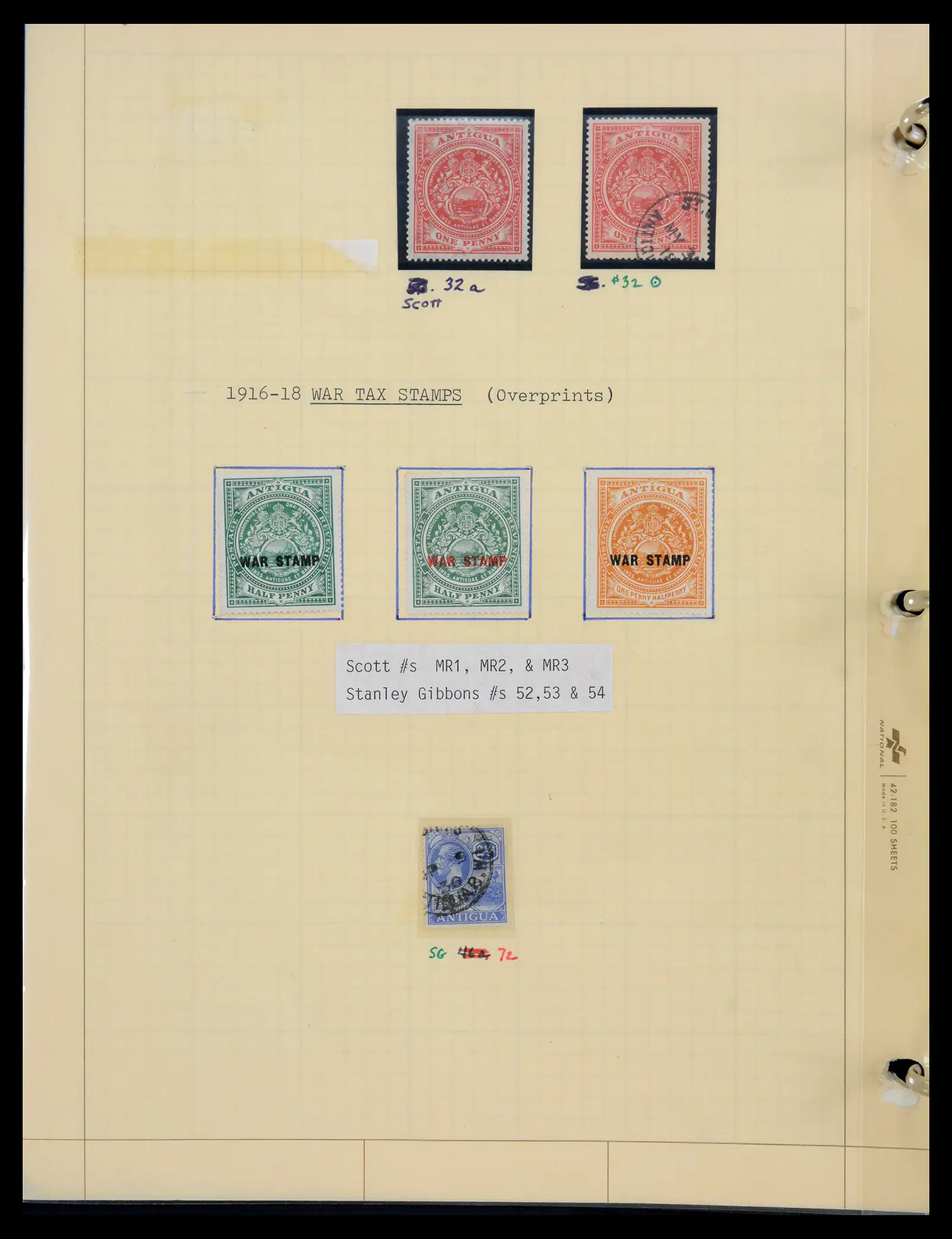 41758 0004 - Stamp collection 41758 Antigua 1870-1970, 41758 0004 - Stamp collection 41758 Antigua 1870-1970,