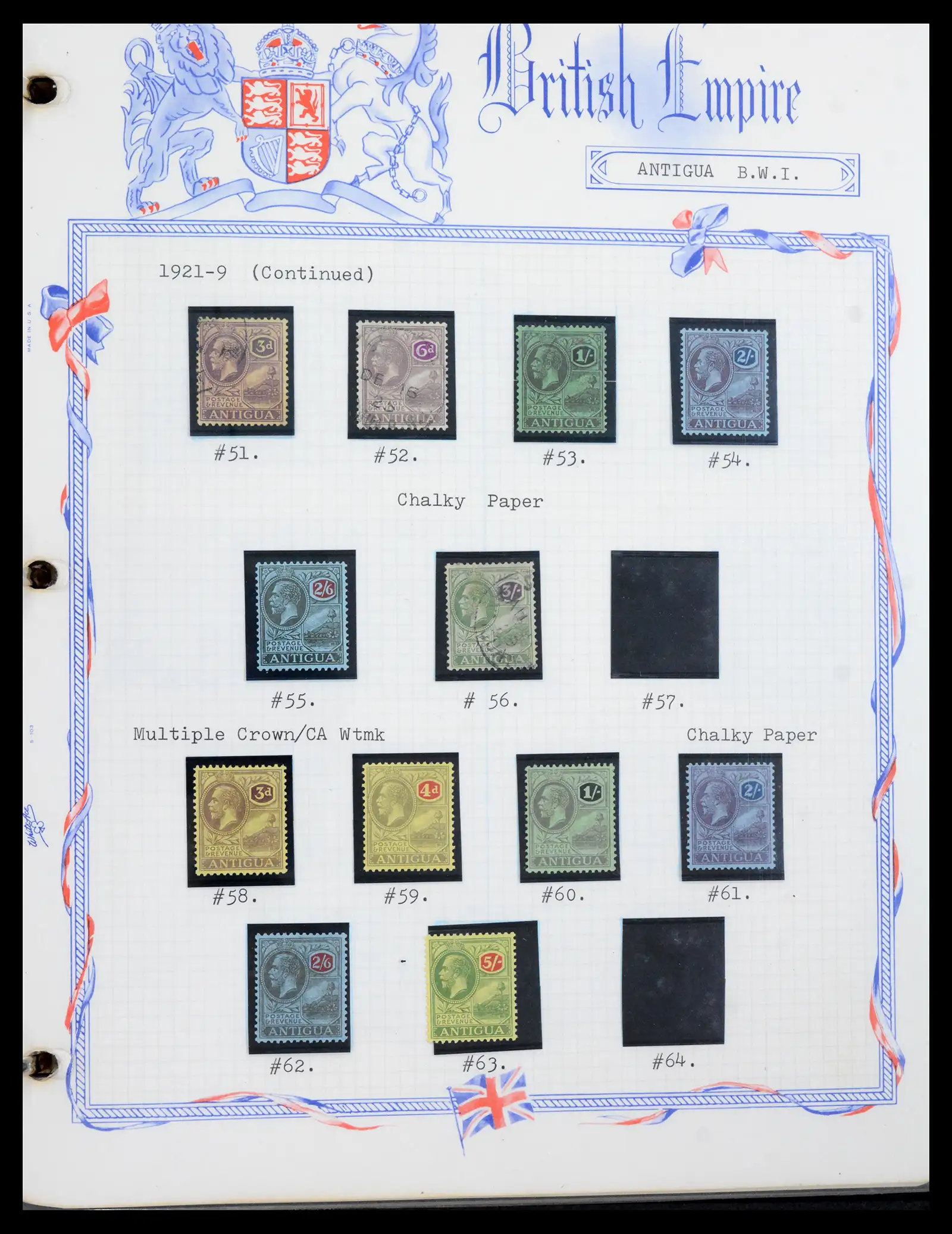 41758 0005 - Stamp collection 41758 Antigua 1870-1970, 41758 0005 - Stamp collection 41758 Antigua 1870-1970,