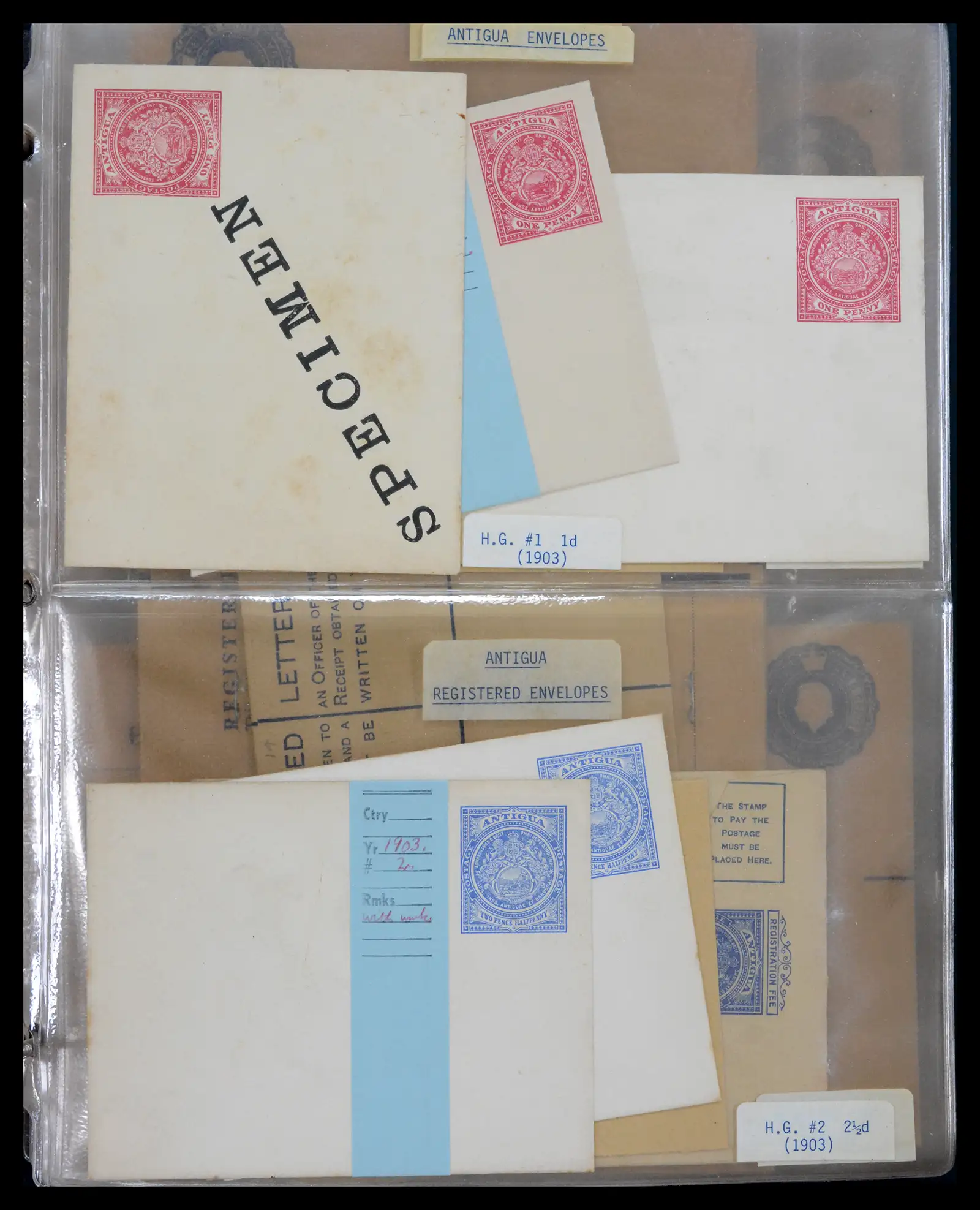 41758 0014 - Stamp collection 41758 Antigua 1870-1970, 41758 0014 - Stamp collection 41758 Antigua 1870-1970,