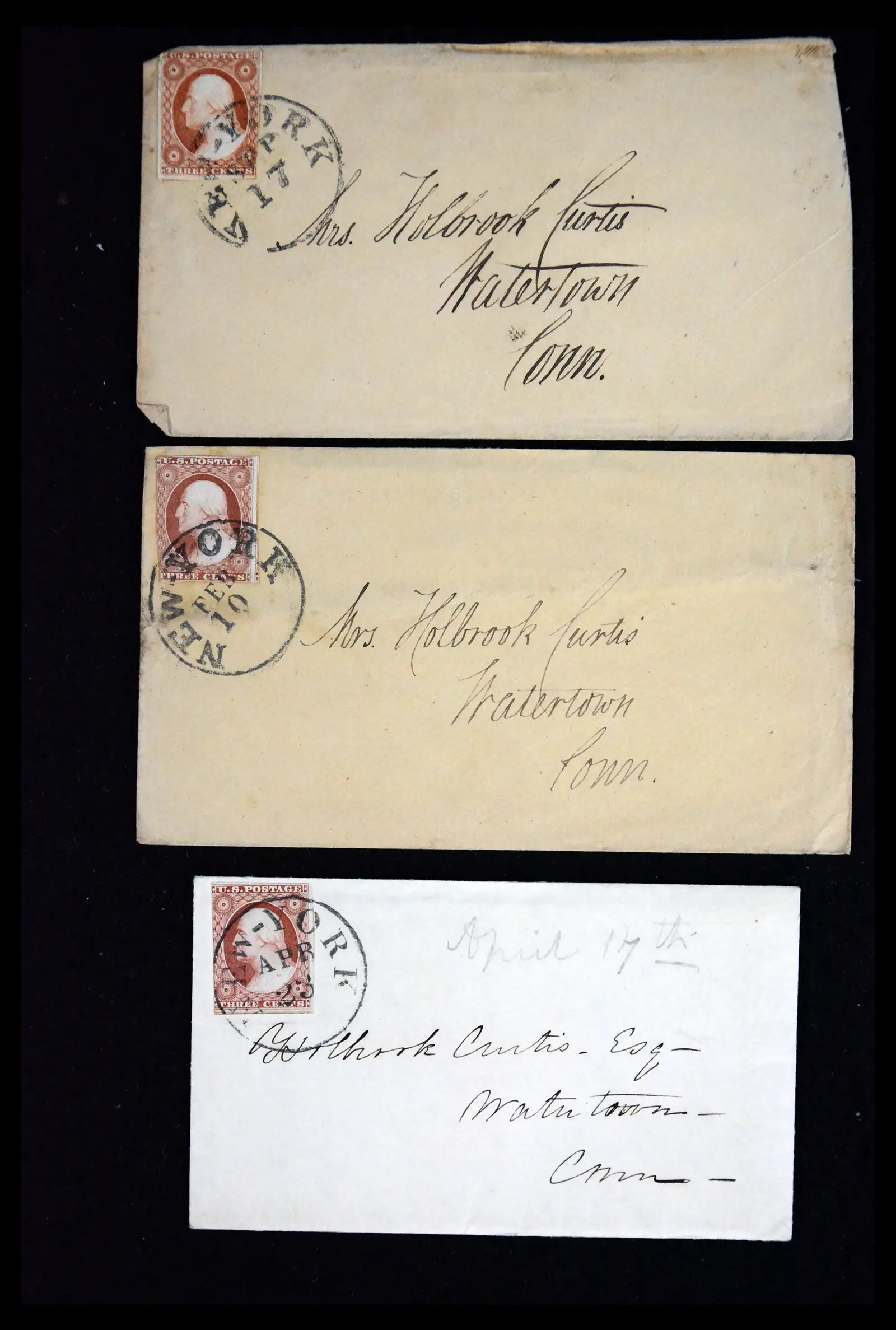 41768 0006 - Stamp collection 41768 USA better covers 1851-1865.