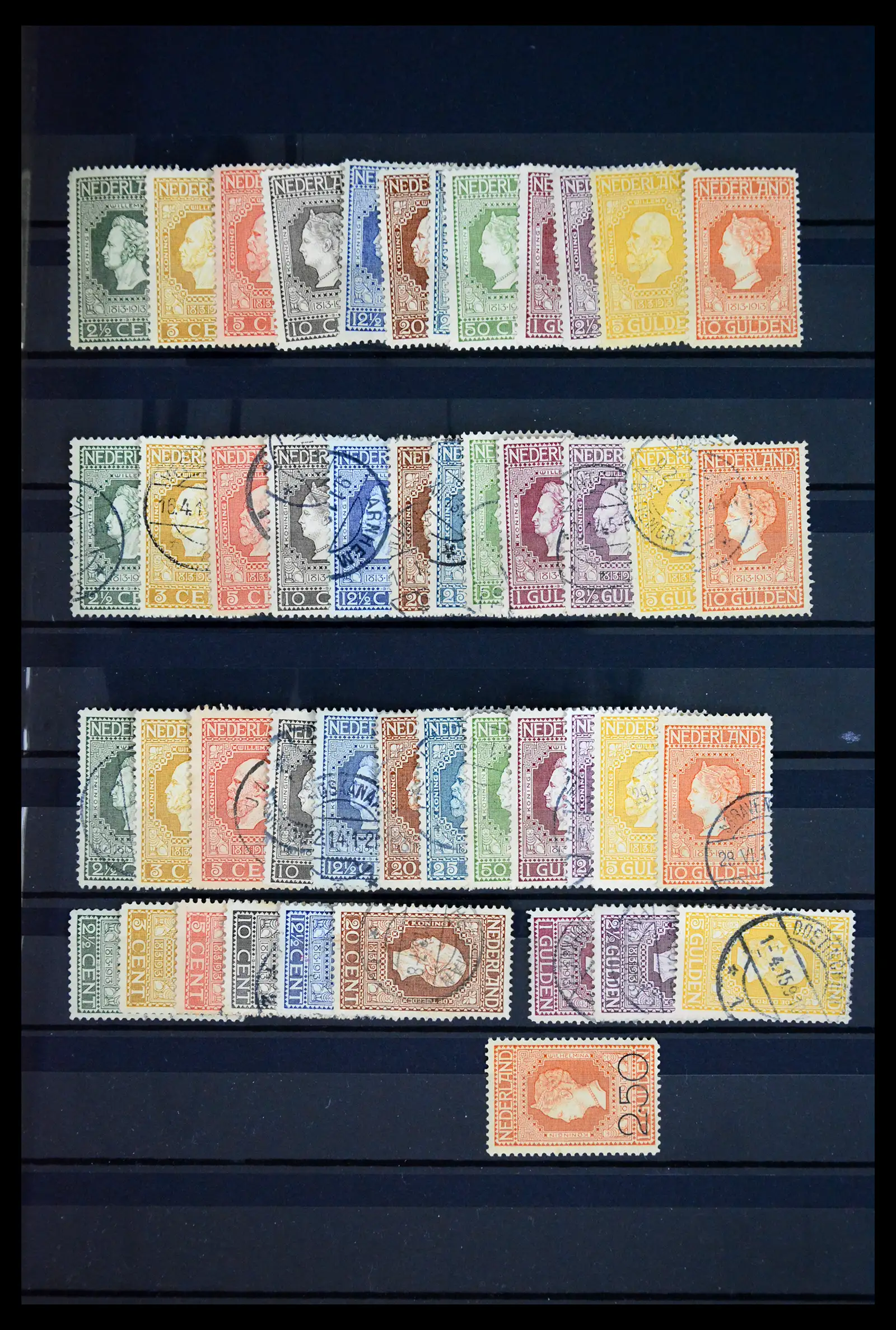41769 0001 - Stamp collection 41769 Netherlands jubilee 1913.