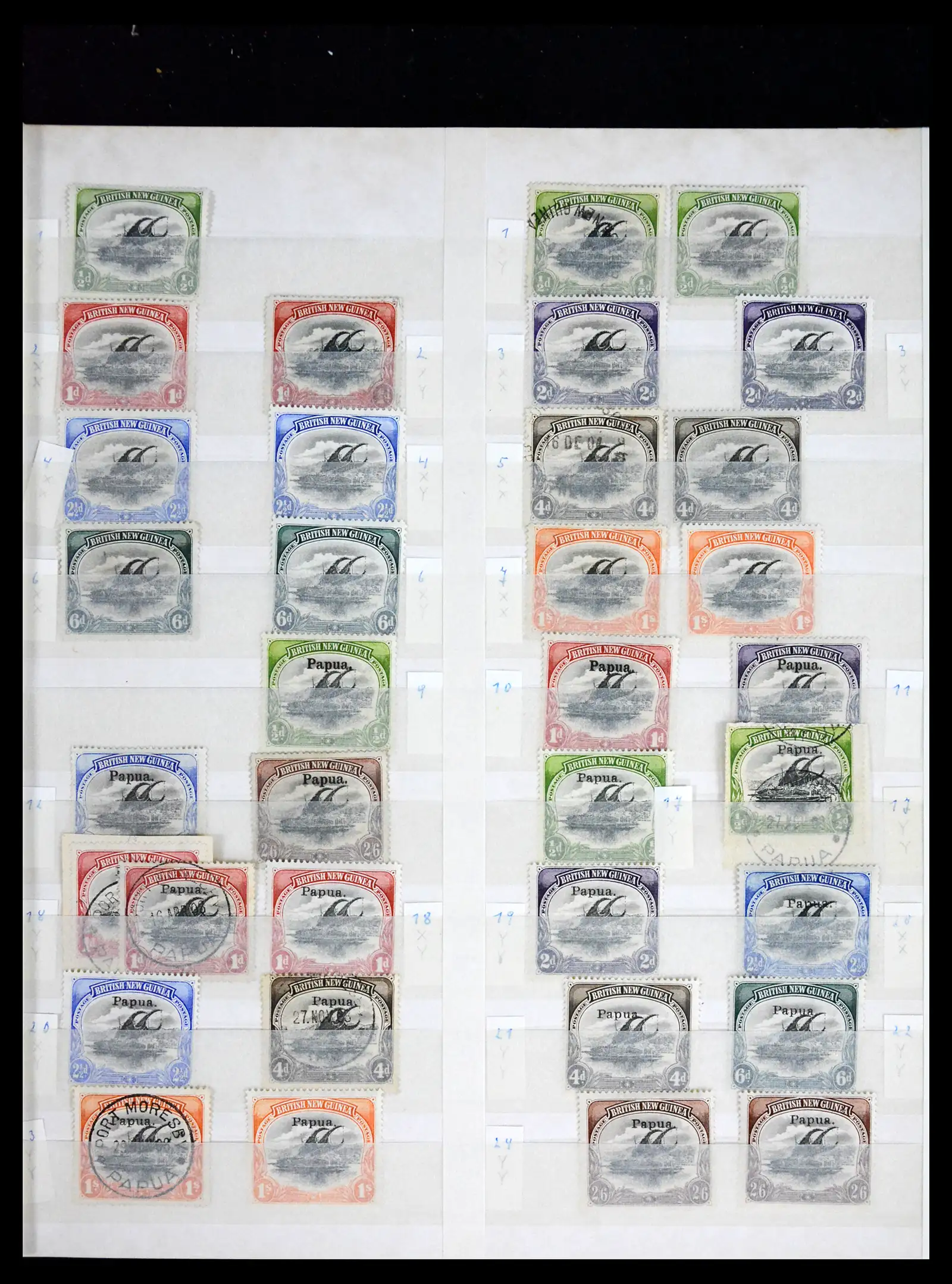 41776 0001 - Stamp collection 41776 Papua New Guinea 1901-1941.