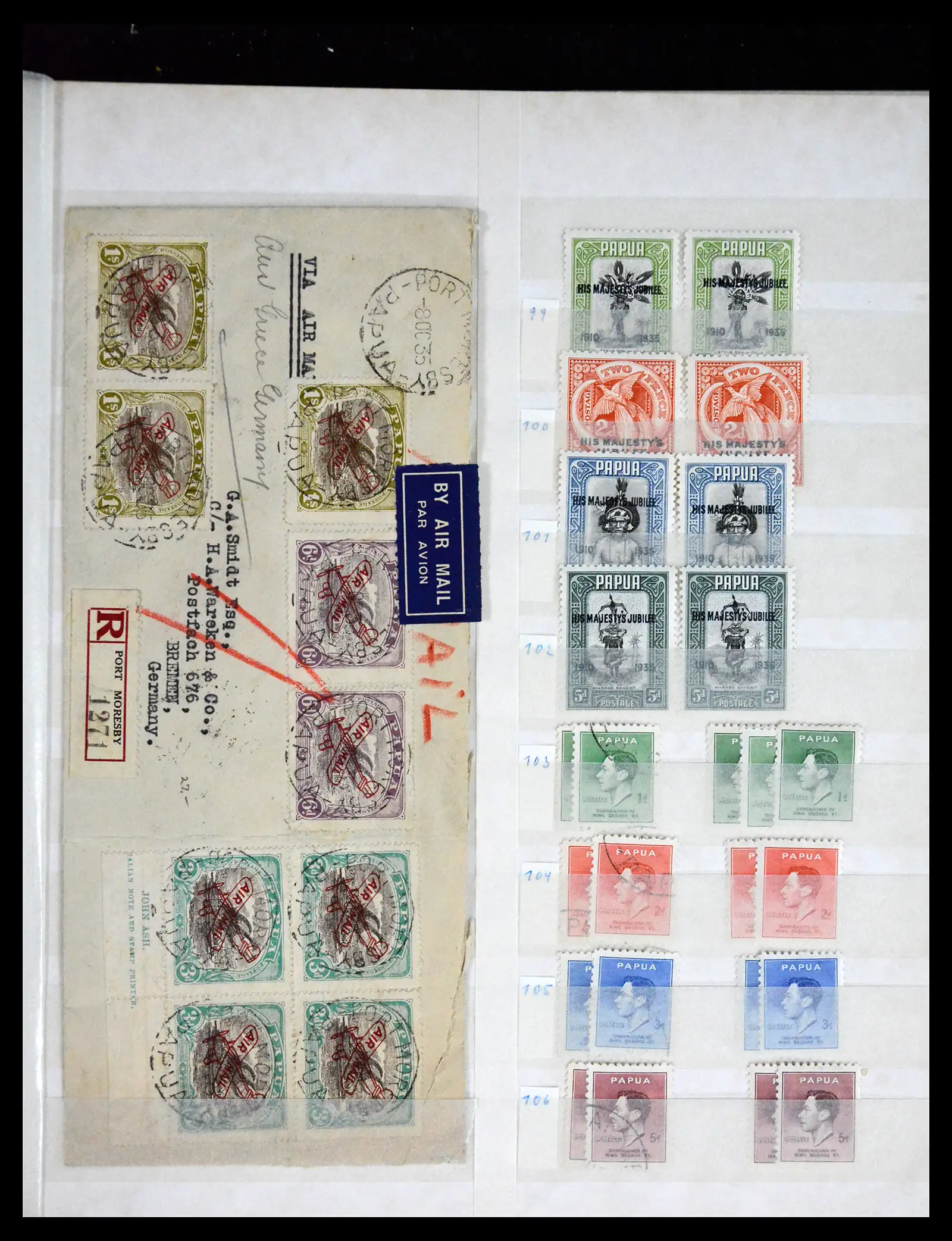41776 0005 - Stamp collection 41776 Papua New Guinea 1901-1941.