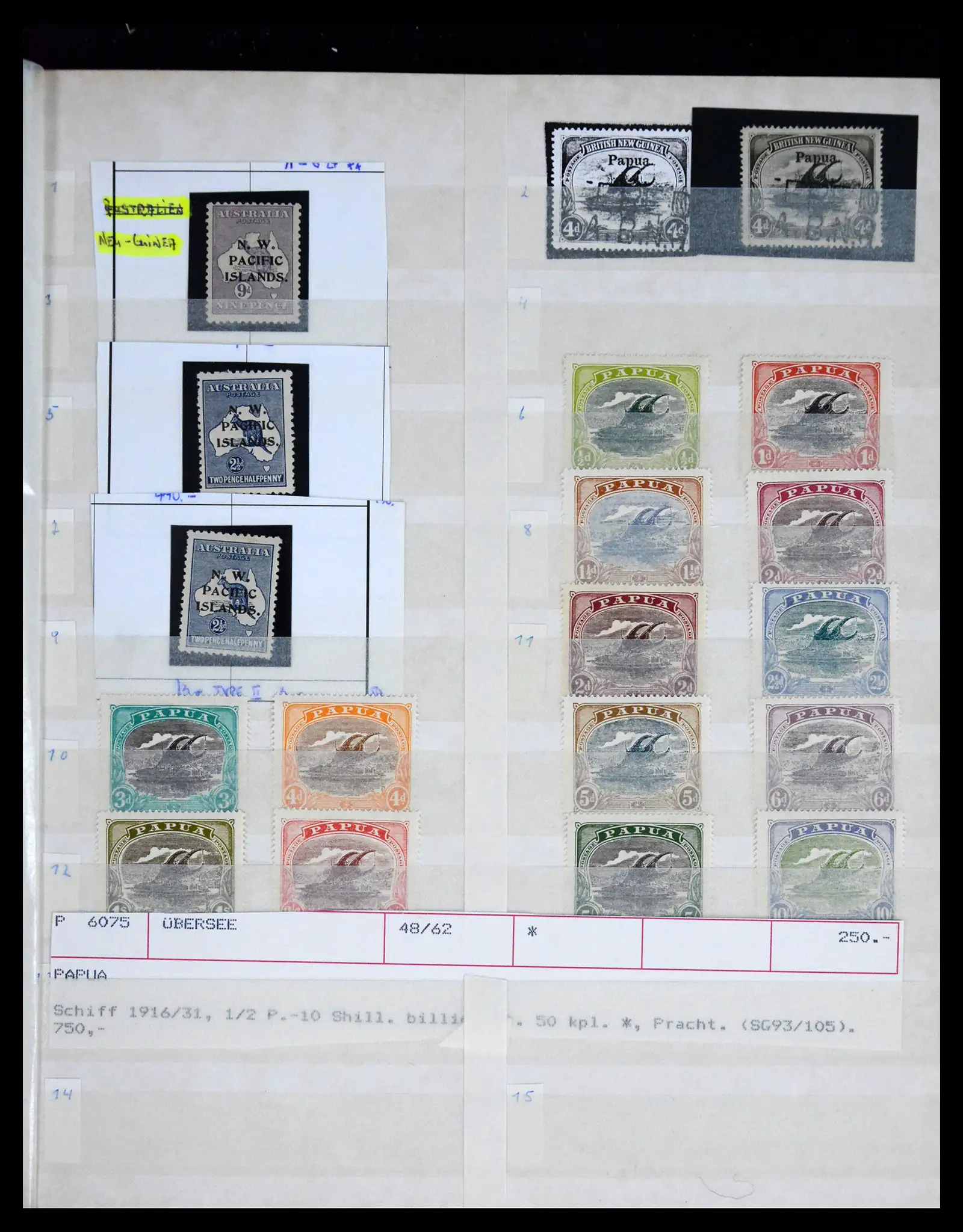 41776 0007 - Stamp collection 41776 Papua New Guinea 1901-1941.