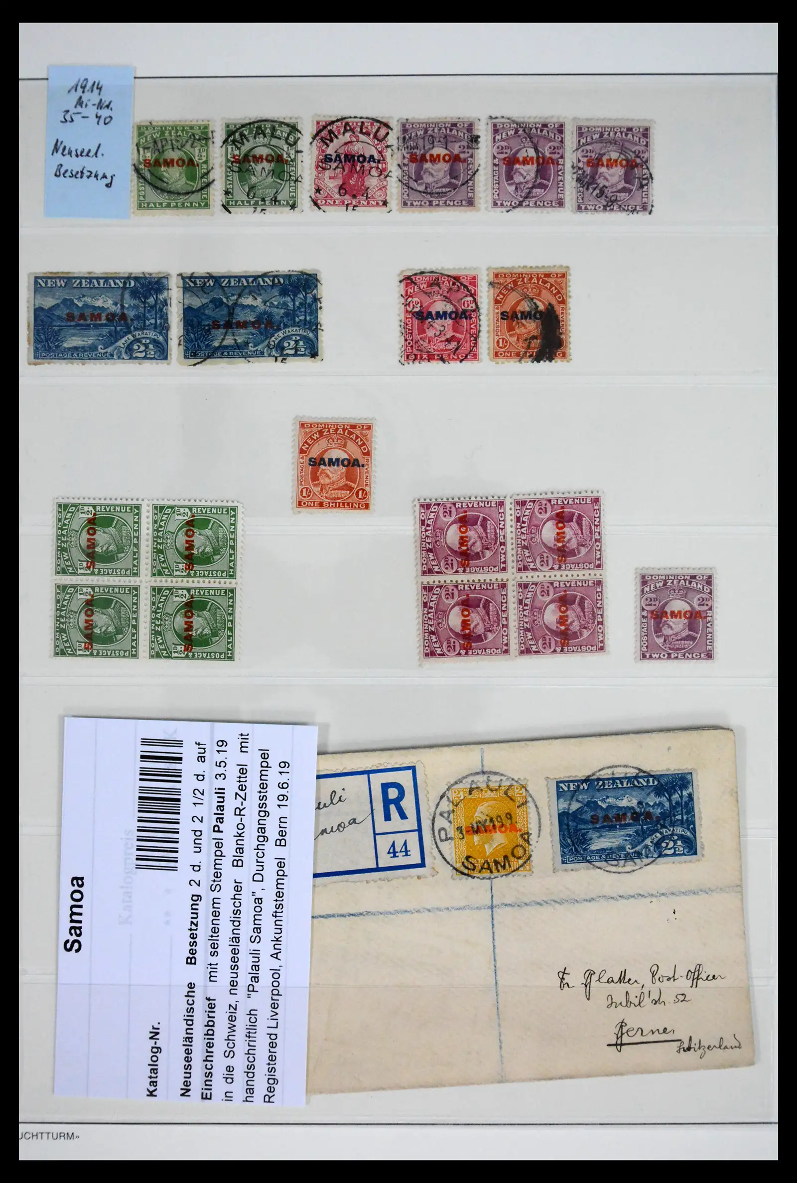 41781 0001 - Stamp collection 41781 Samoa 1880-1935.
