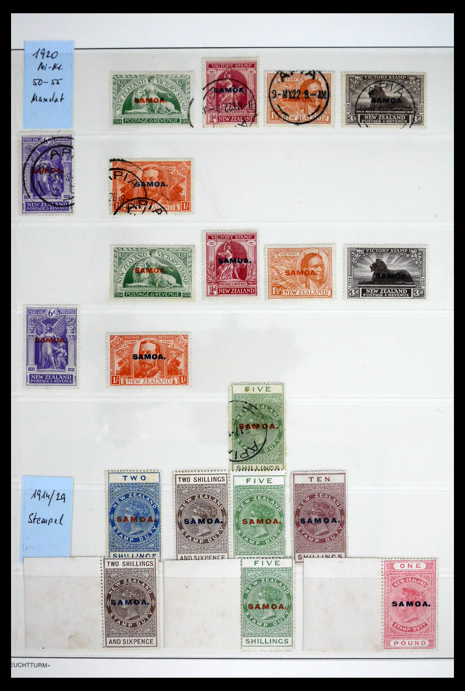 41781 0003 - Stamp collection 41781 Samoa 1880-1935.