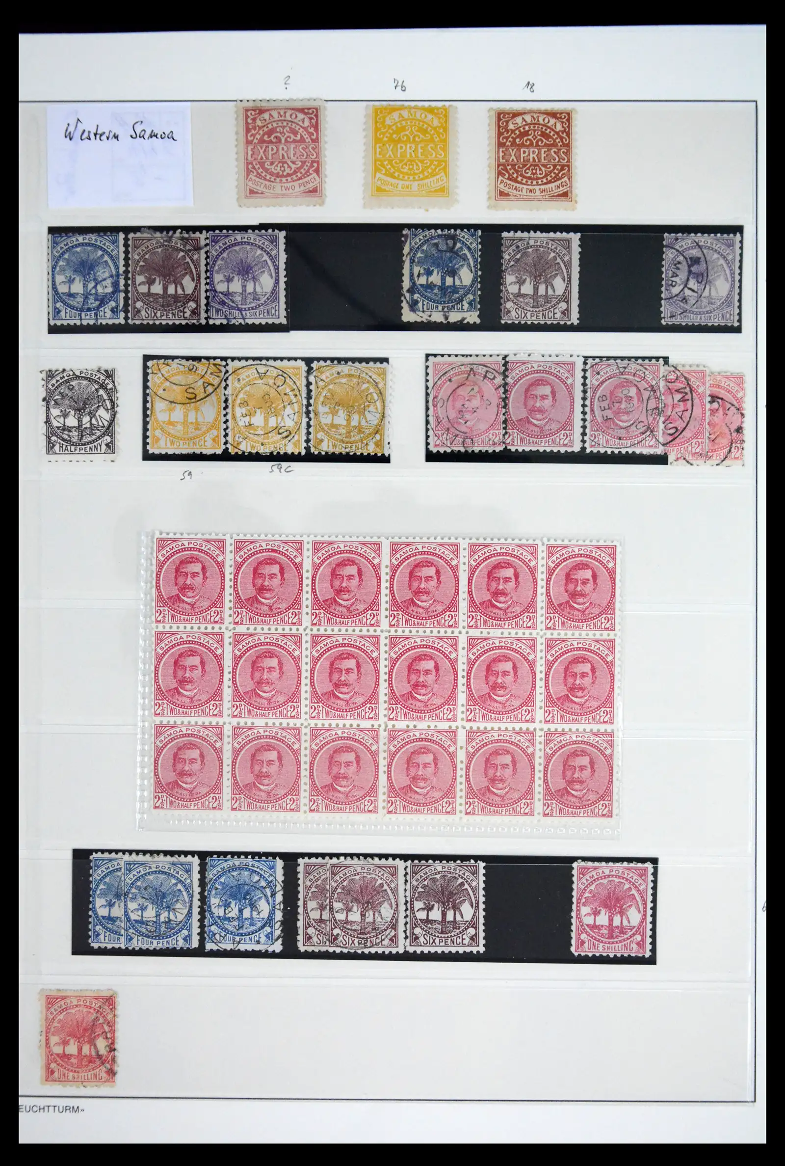 41781 0006 - Stamp collection 41781 Samoa 1880-1935.