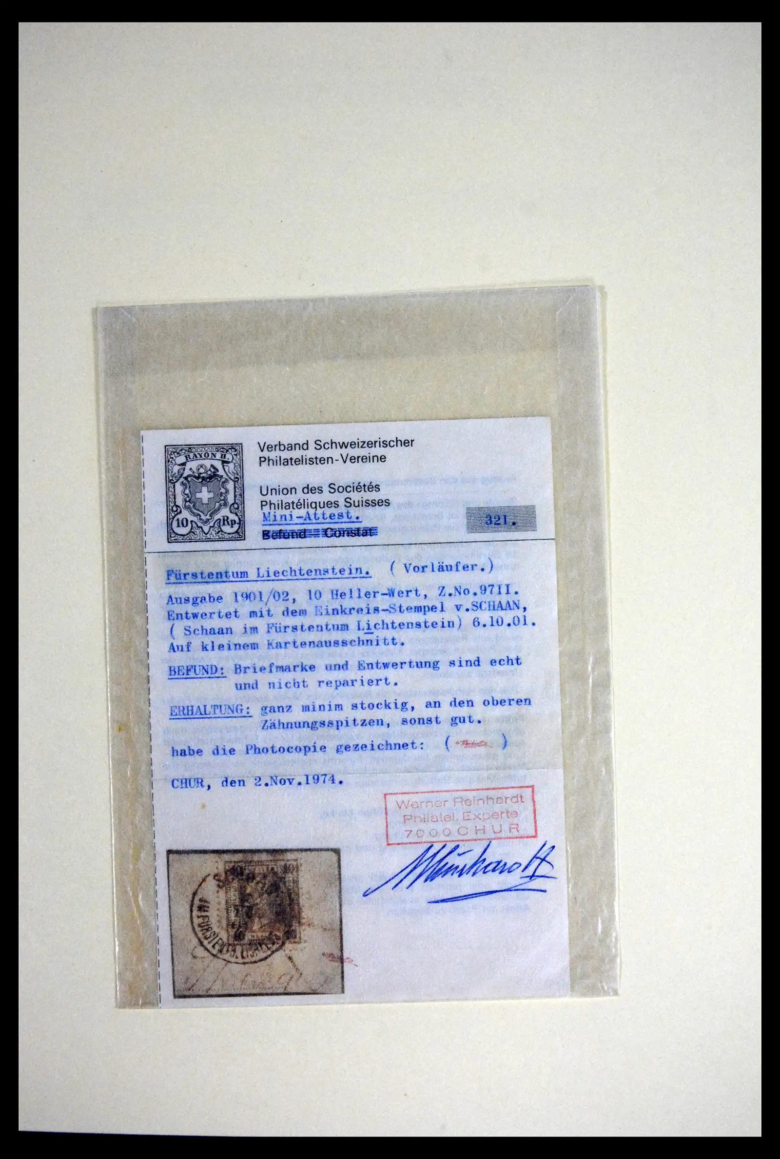 41802 0006 - Postzegelverzameling 41802 Liechtenstein voor- en meelopers 1869-1921.